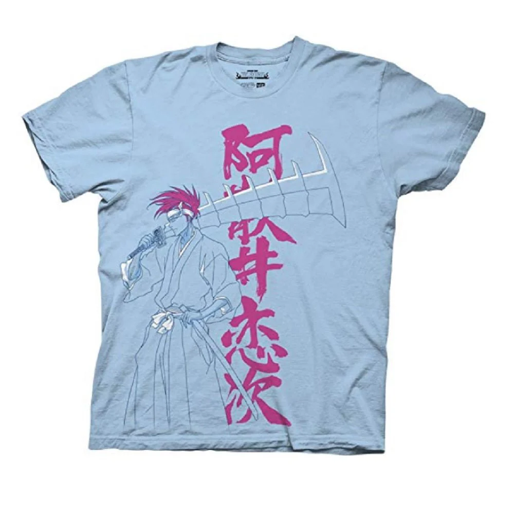 Bleach Renji Neon With Kanji Anime Adult T-Shirt - Image 1