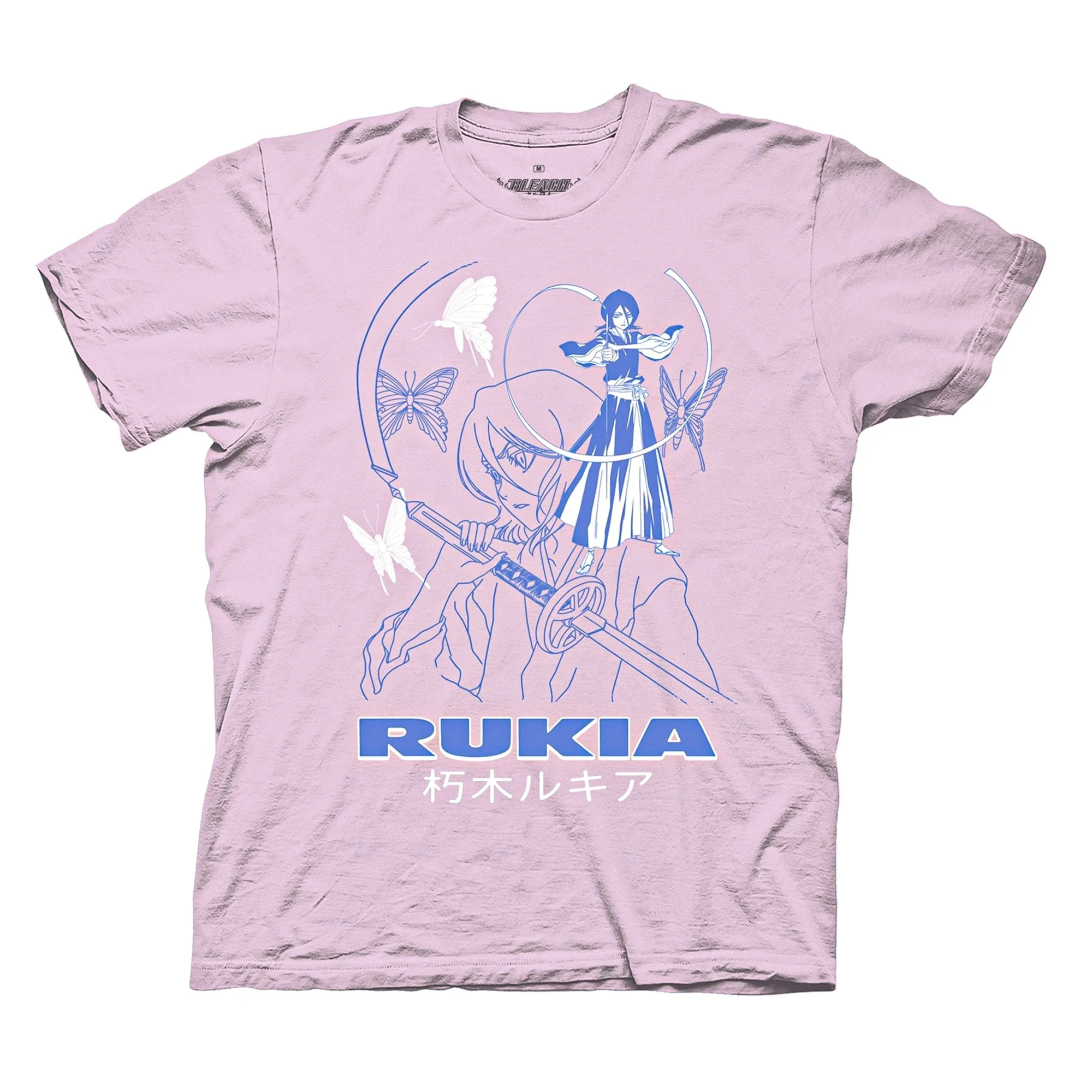 Bleach - Rukia Kuchiki Adult T-Shirt - Light Pink - Officially Licensed - Image 1