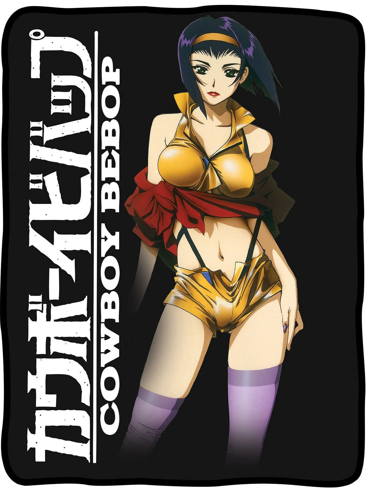 Cowboy Bebop Faye Valentine Standing Fleece Throw Soft Lightweight Blanket 45x60 Inches - Image 2