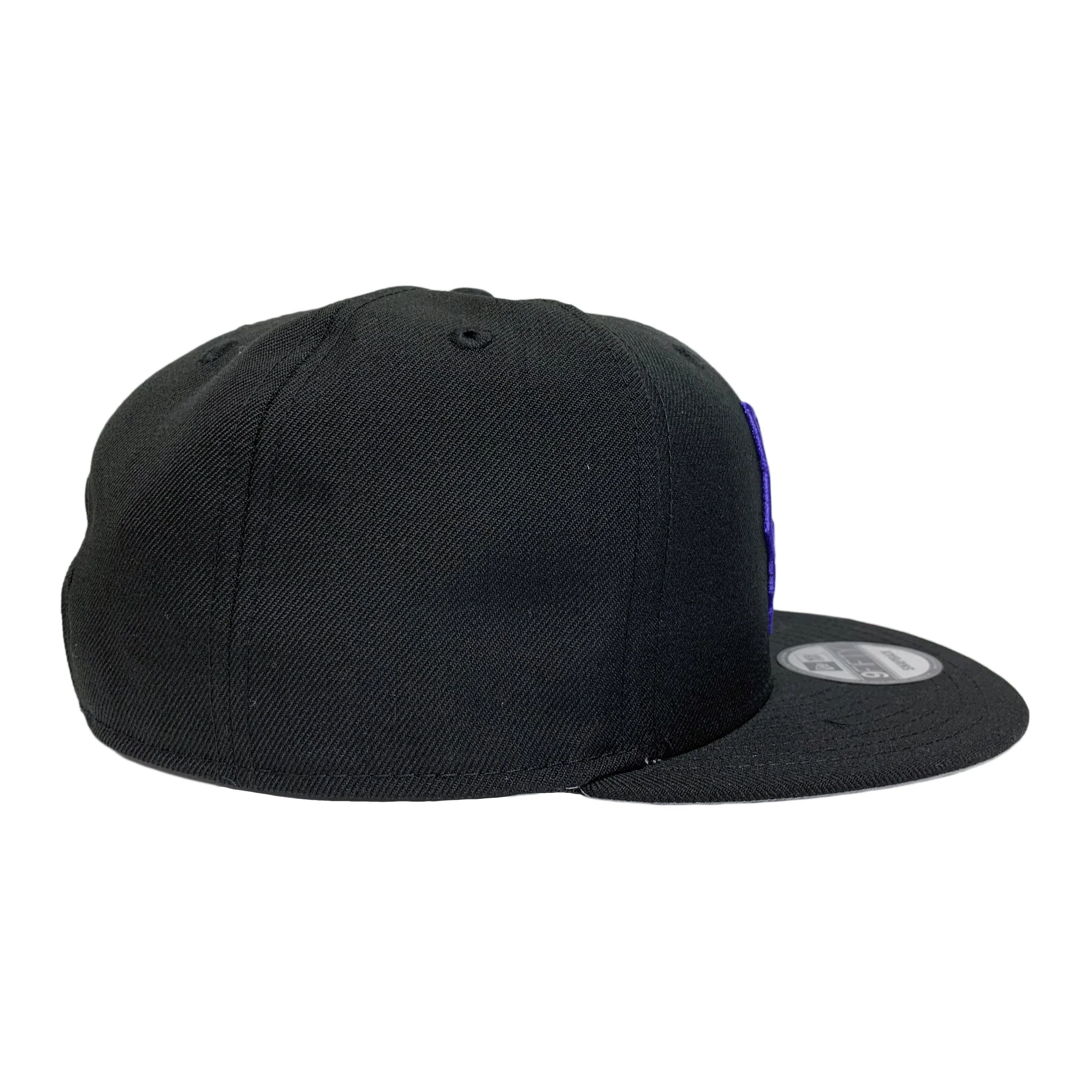 New Era 9FIFTY Marvel Black Panther Logo Snapback Hat Cap Black - Image 2