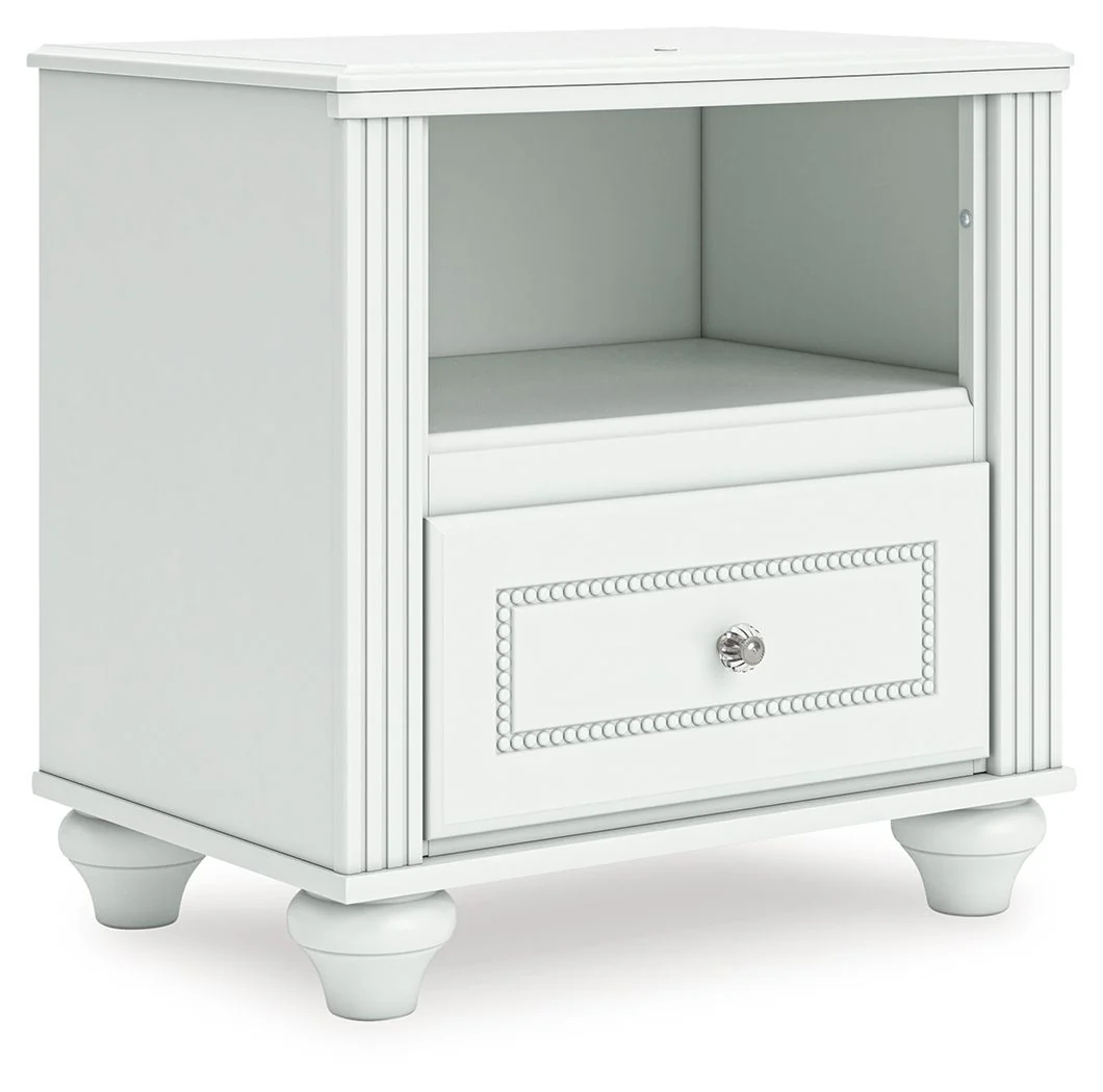 Kozlani - One Drawer Night Stand - White - Image 1