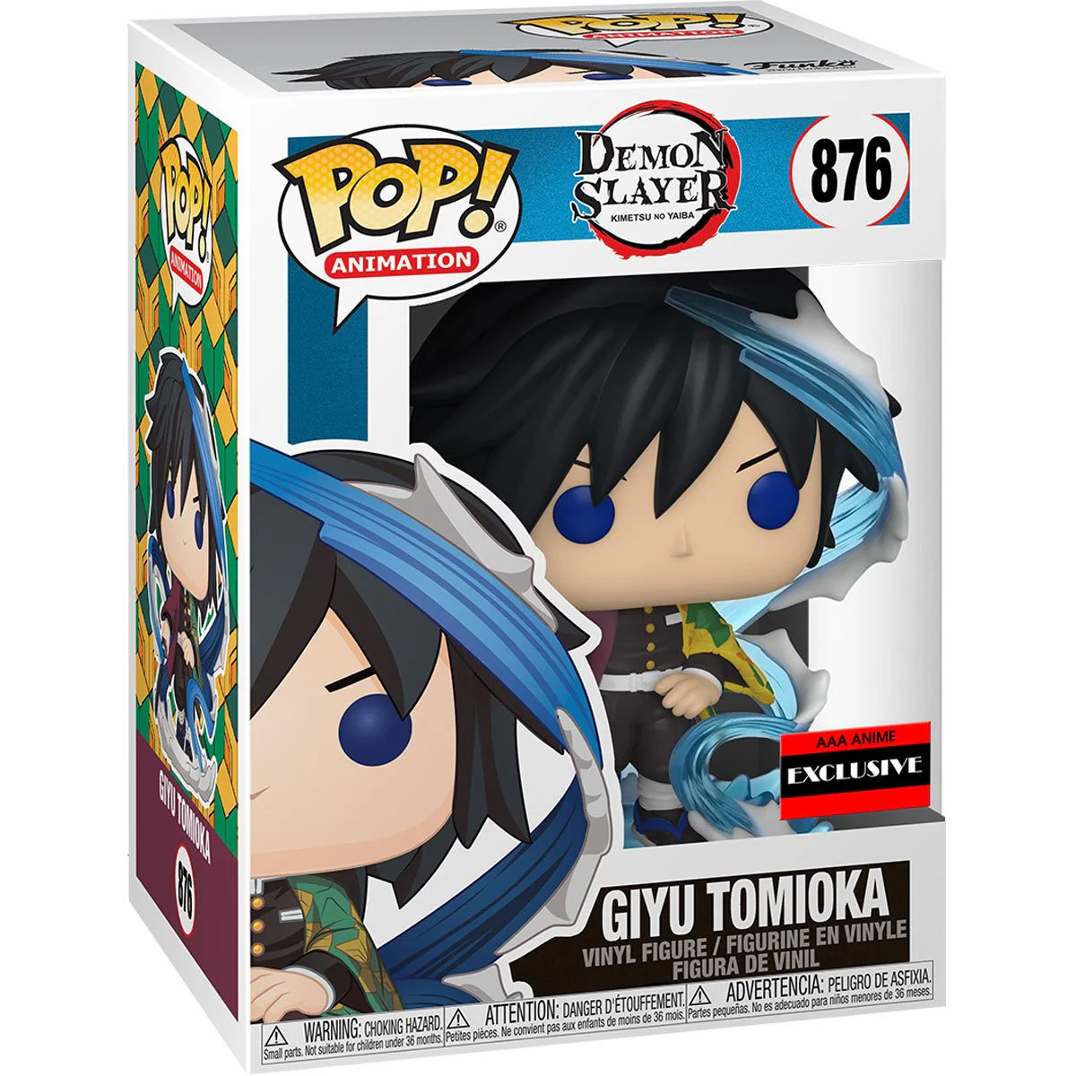 Funko Pop! Animation: Demon Slayer: Kimetsu no Yaiba - Giyu Tomioka #876 AAA Anime Exclusive - Image 2