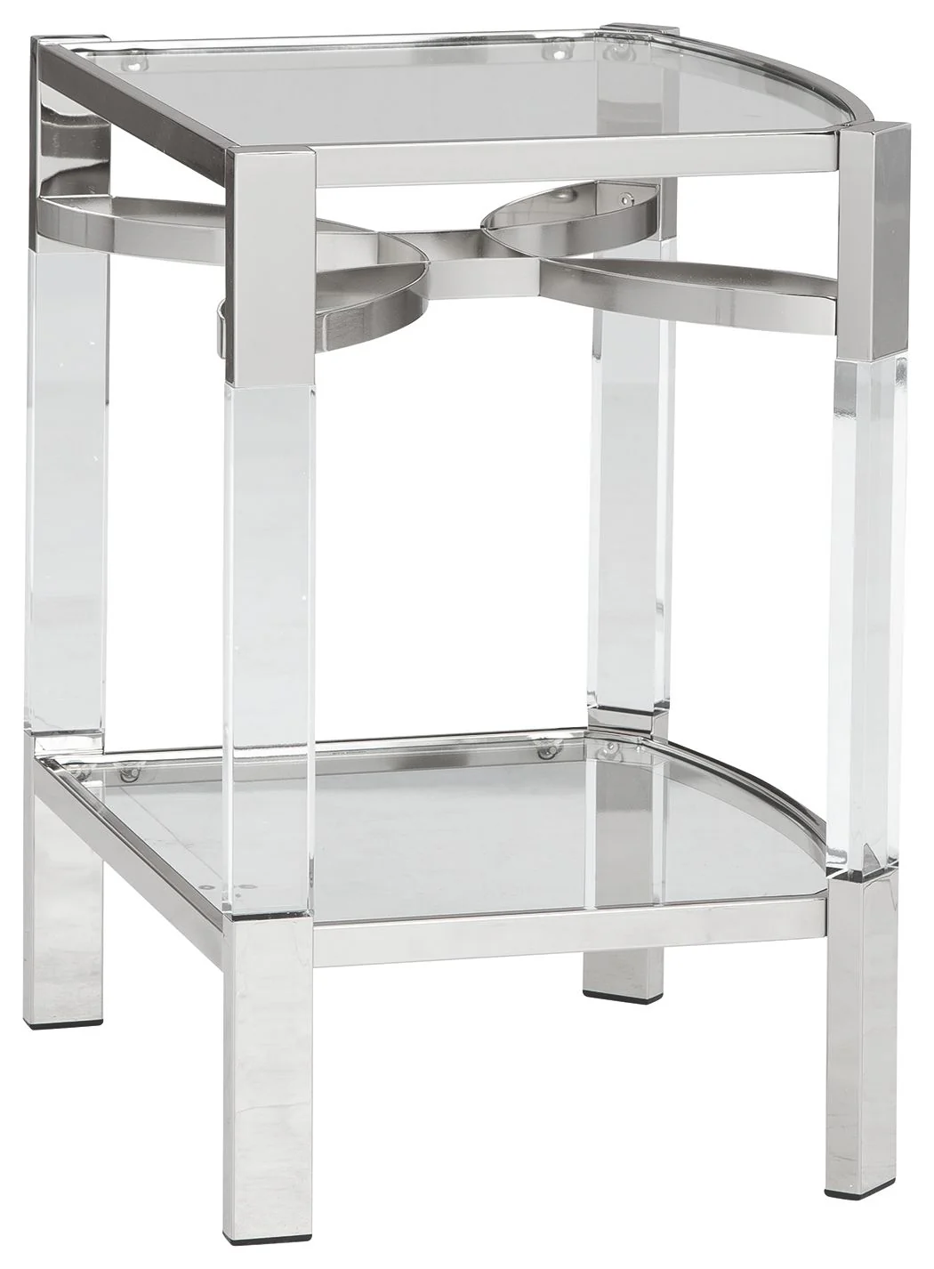 Chaseton - Accent Table - Clear / Silver Finish - Image 3