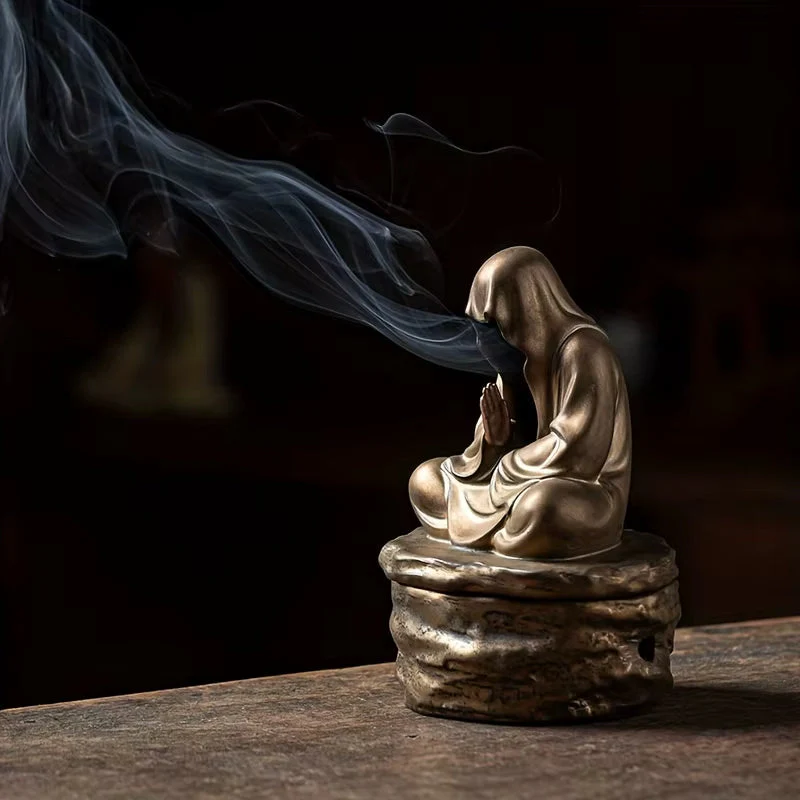 Silent Monk Backflow Ceramic Incense Burner - Image 3