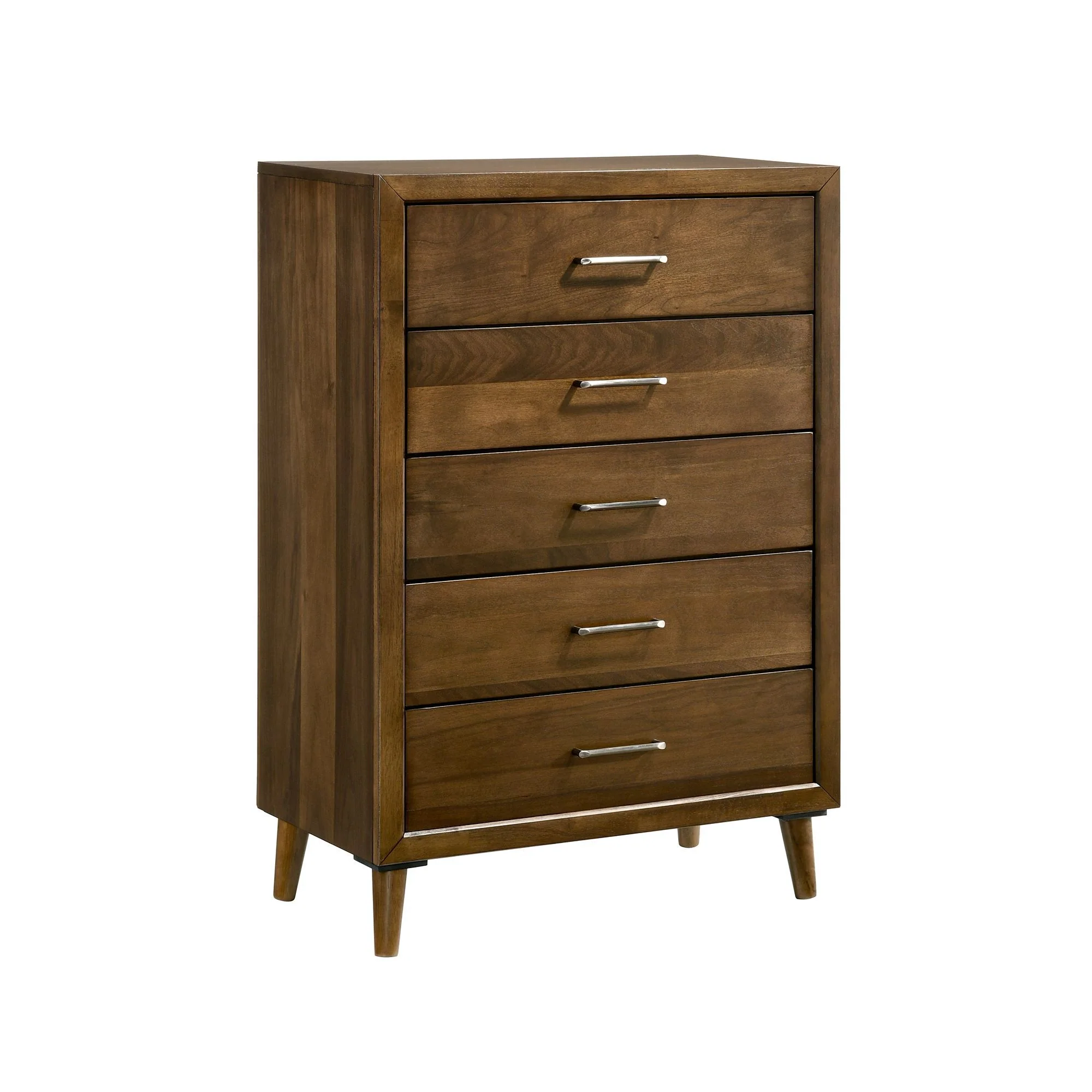 Malibu - 5-Drawer Chest - Walnut - Image 1
