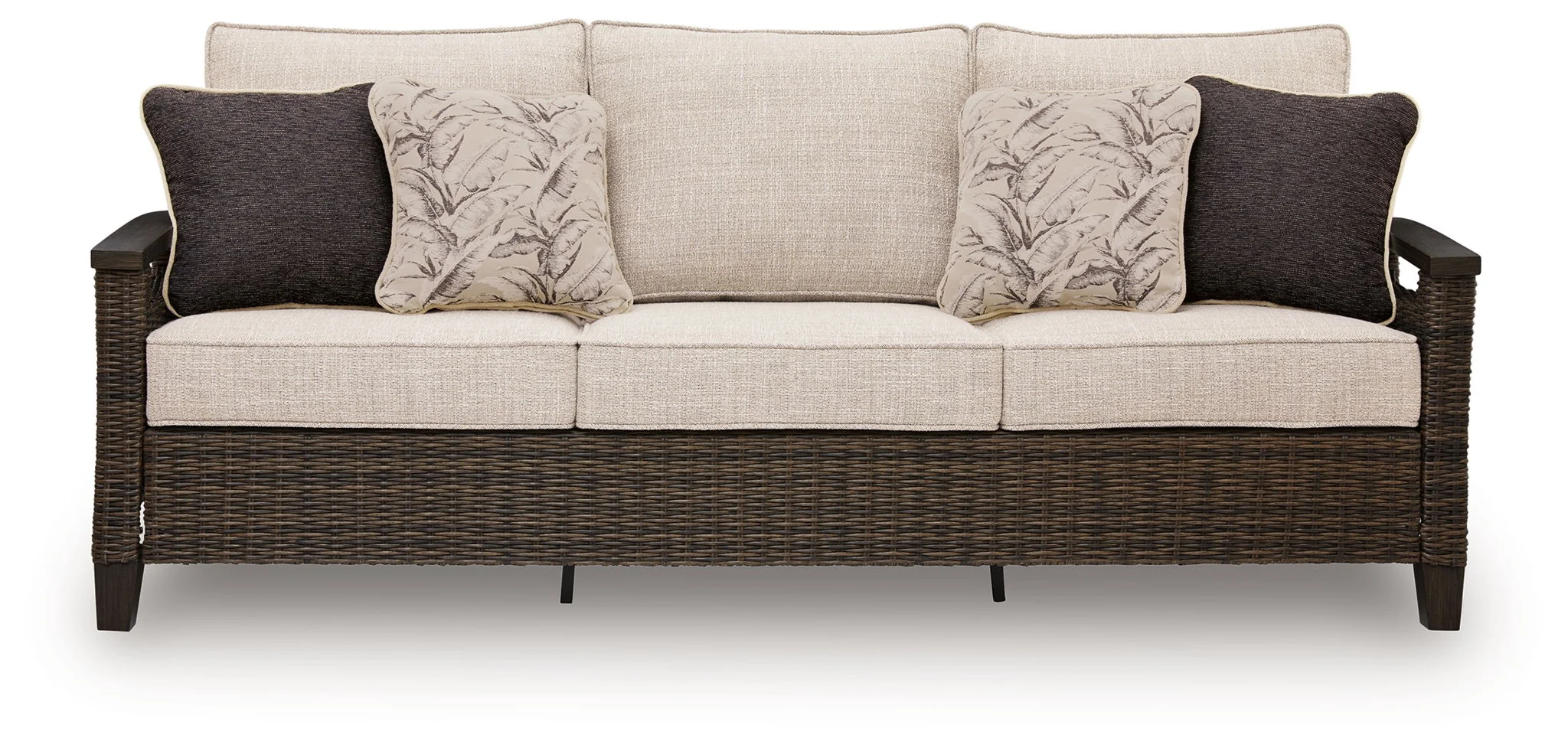 Monterey Point - Sofa With Cushion - Dark Brown - Image 3