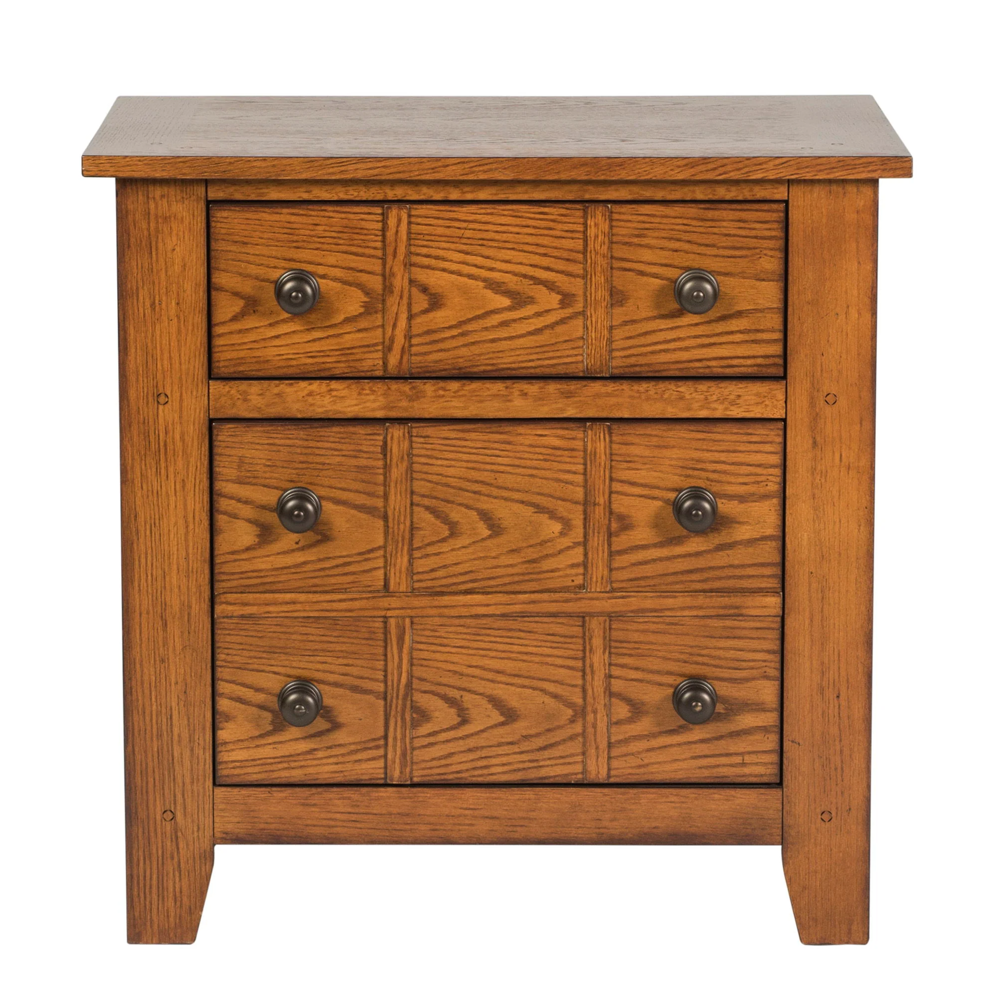 Grandpas Cabin - Nightstand - Aged Oak - Image 1