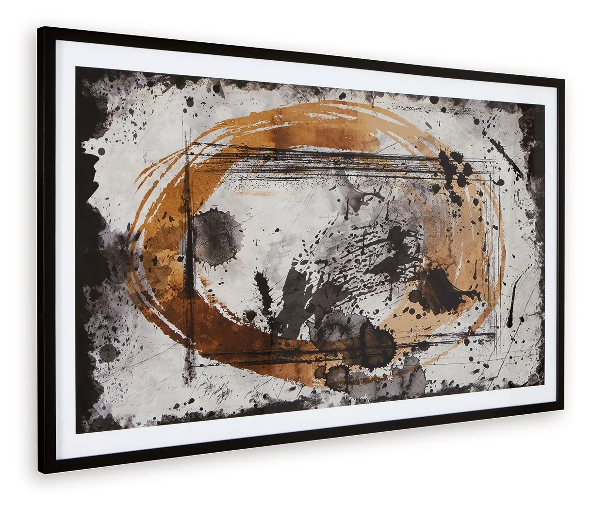 Clefting – Wall Art – Black / Caramel / Tan