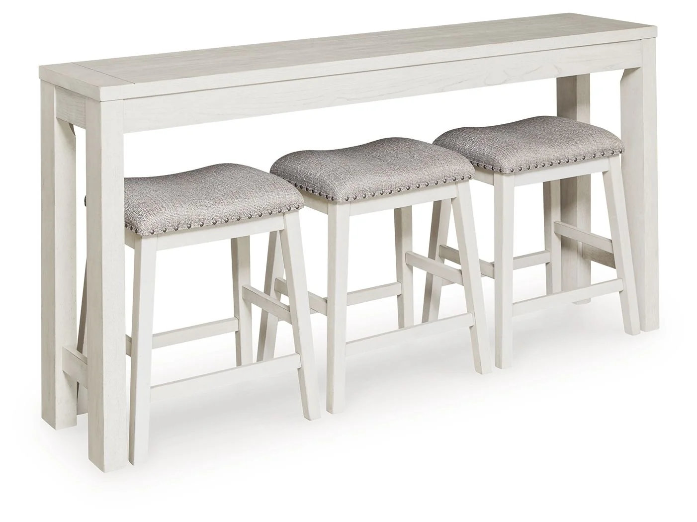 Robbinsdale – Rectangular Dining Room Counter Table Set (Set of 4) – Antique White