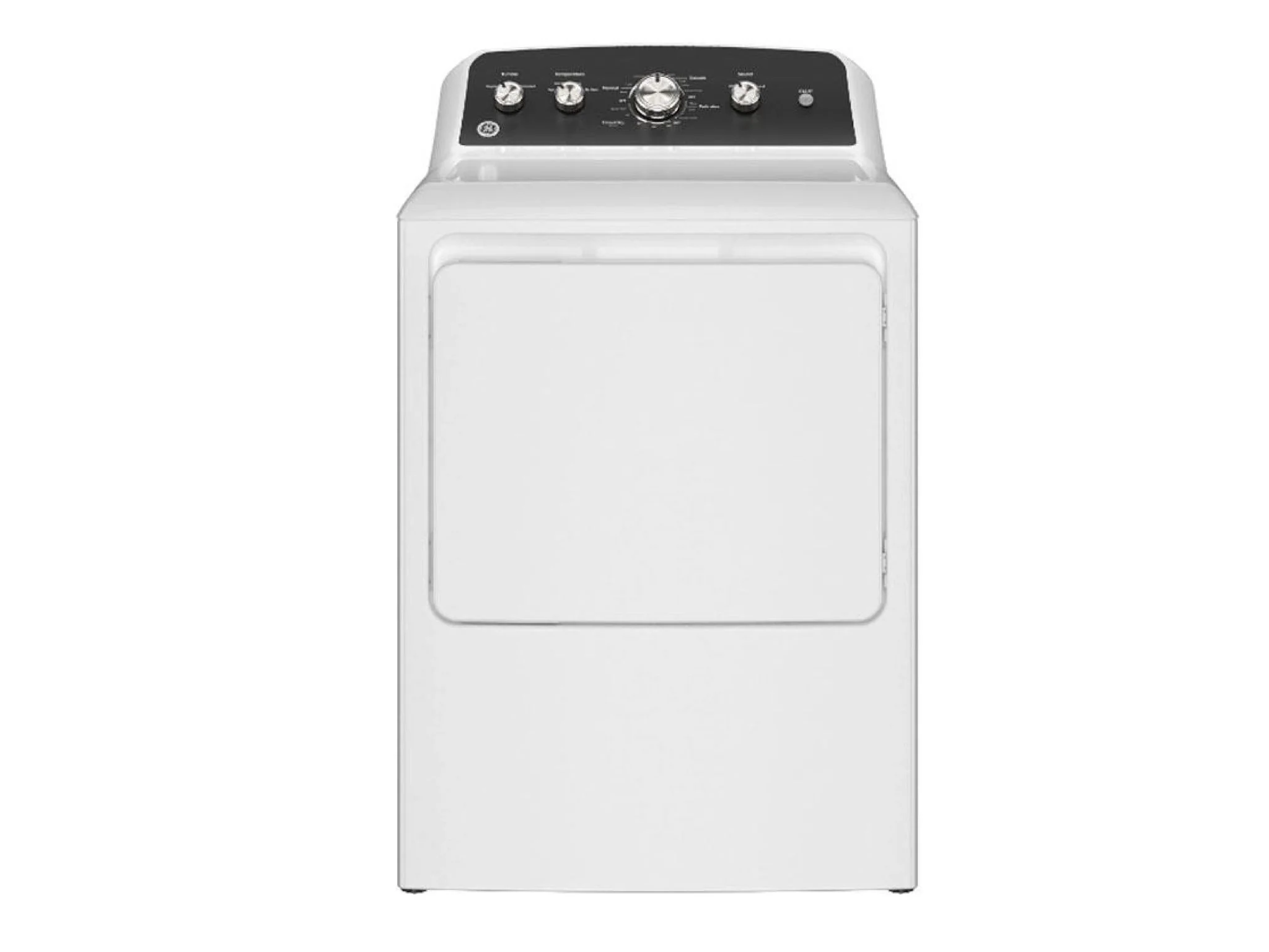 GE 7.2 Cubic Foot Front Load Electric Dryer, 4 Heat Selections - White - Image 1