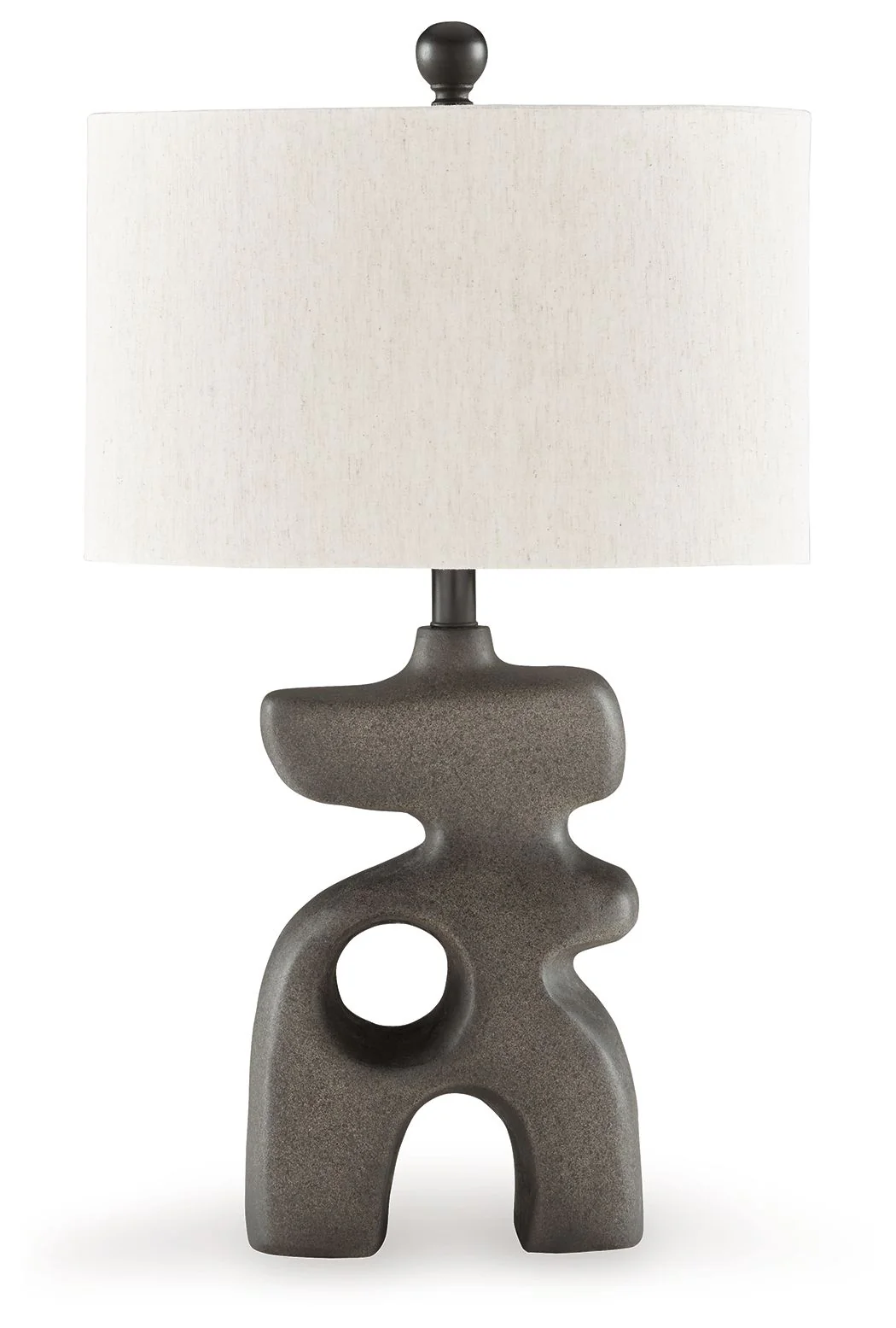 Danacy - Paper Table Lamp - Distressed Black - Image 1