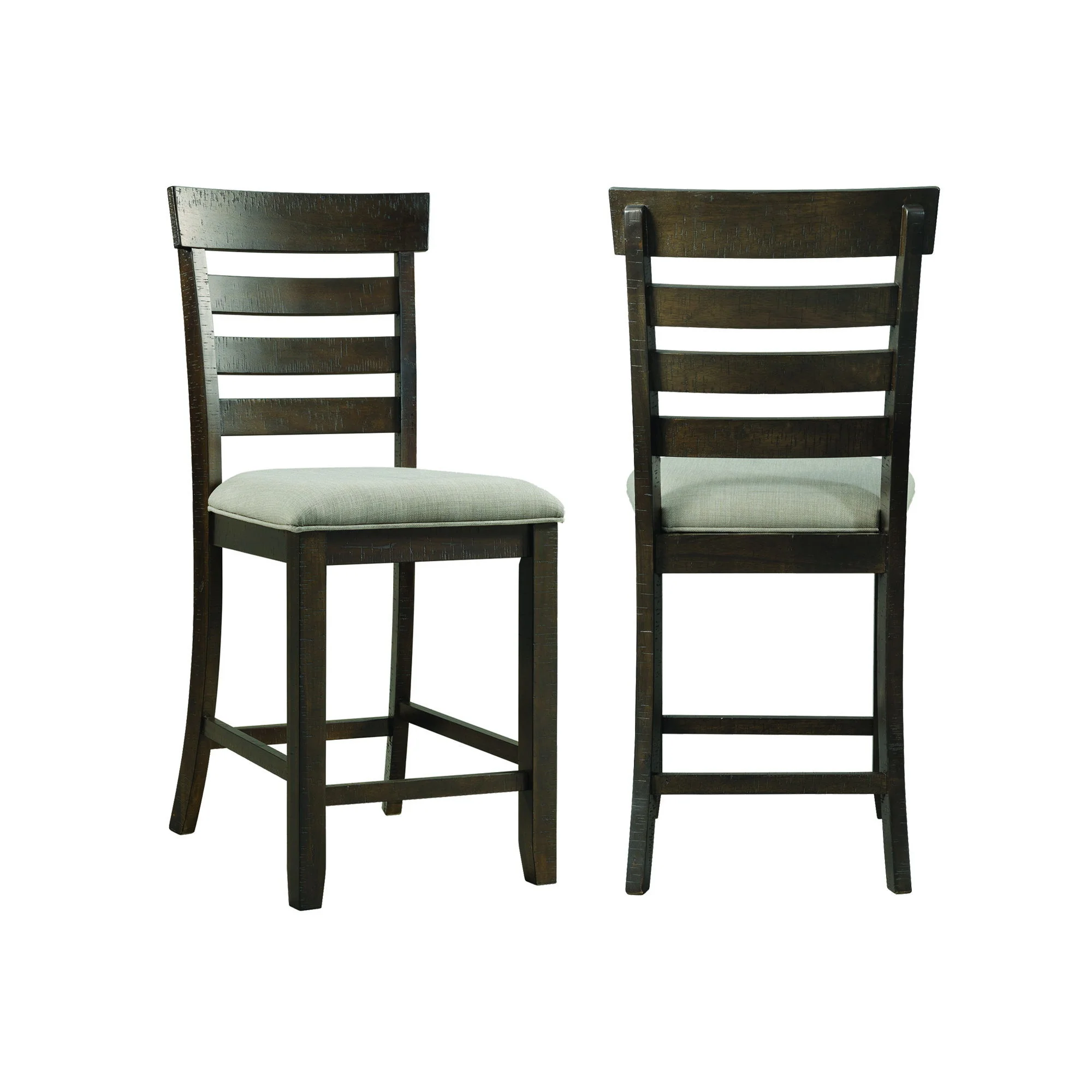 Colorado - Counter Side Chair With Cushion Seat (Set of 2) - Charcoal - Image 1