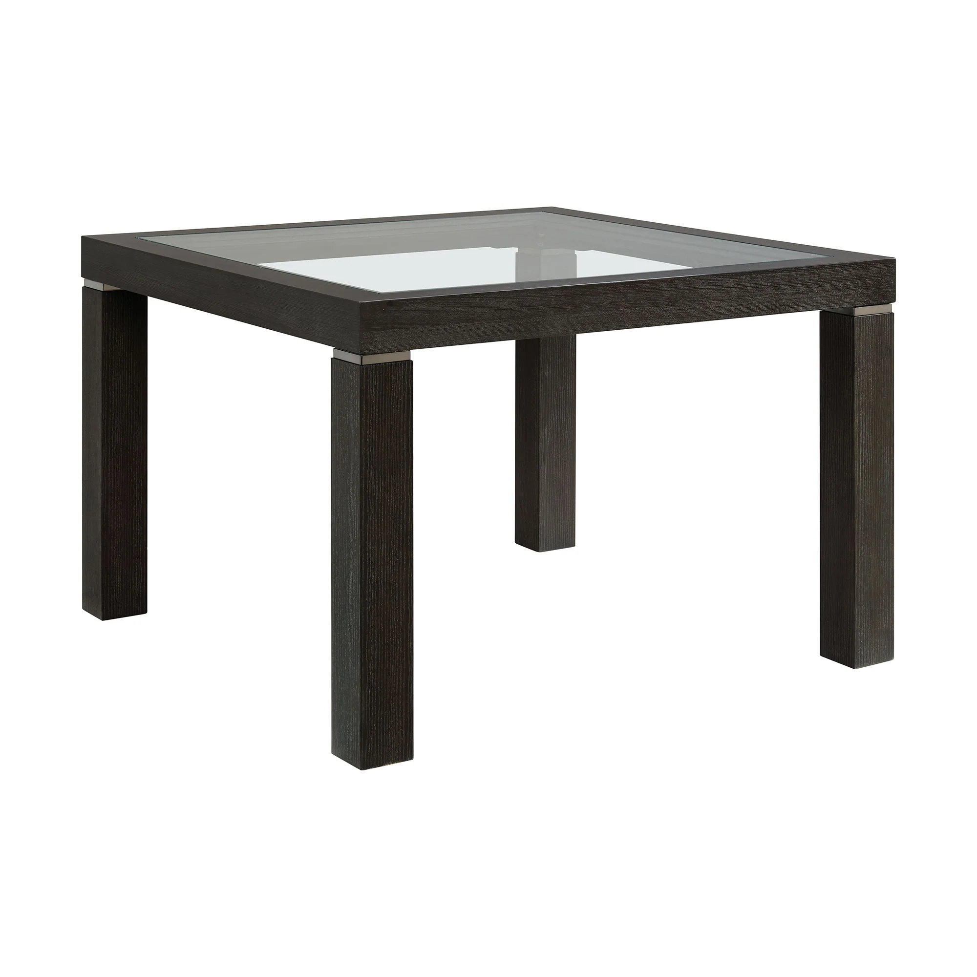 Elodie – Counter Table With Glass – Charcoal