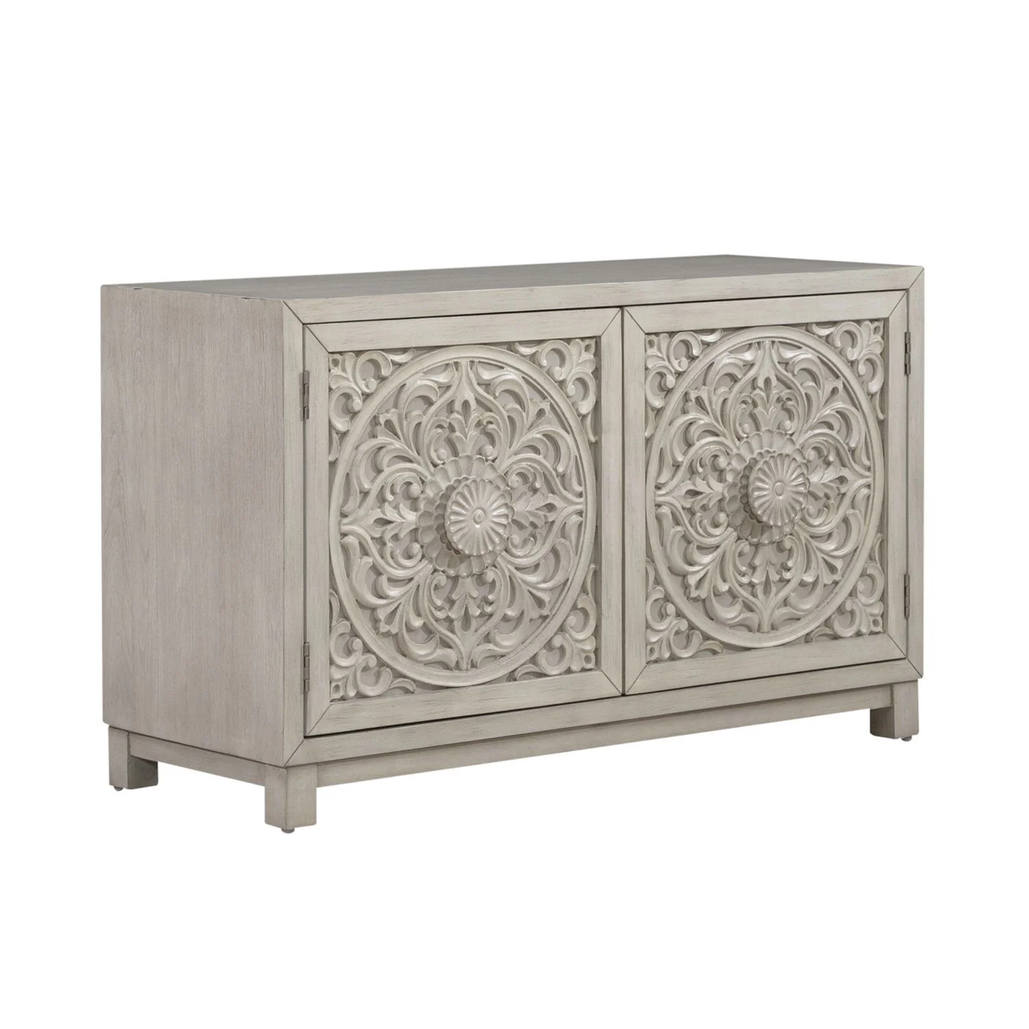 Sundance - 2 Door Accent Cabinet - Antique Linen - Image 3