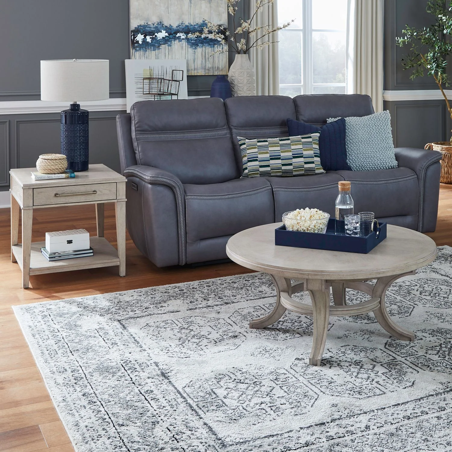 New Haven - Optional 3 Piece Table Set - Sanctuary White - Image 1