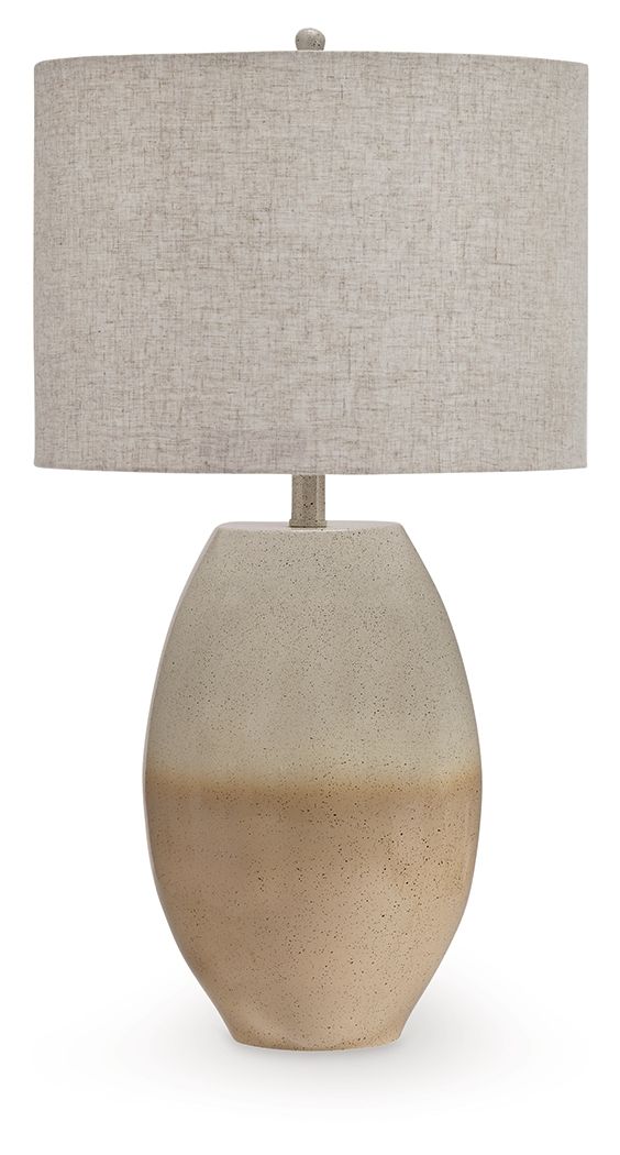 Linas - Metal Table Lamp - Cream / Beige - Image 1