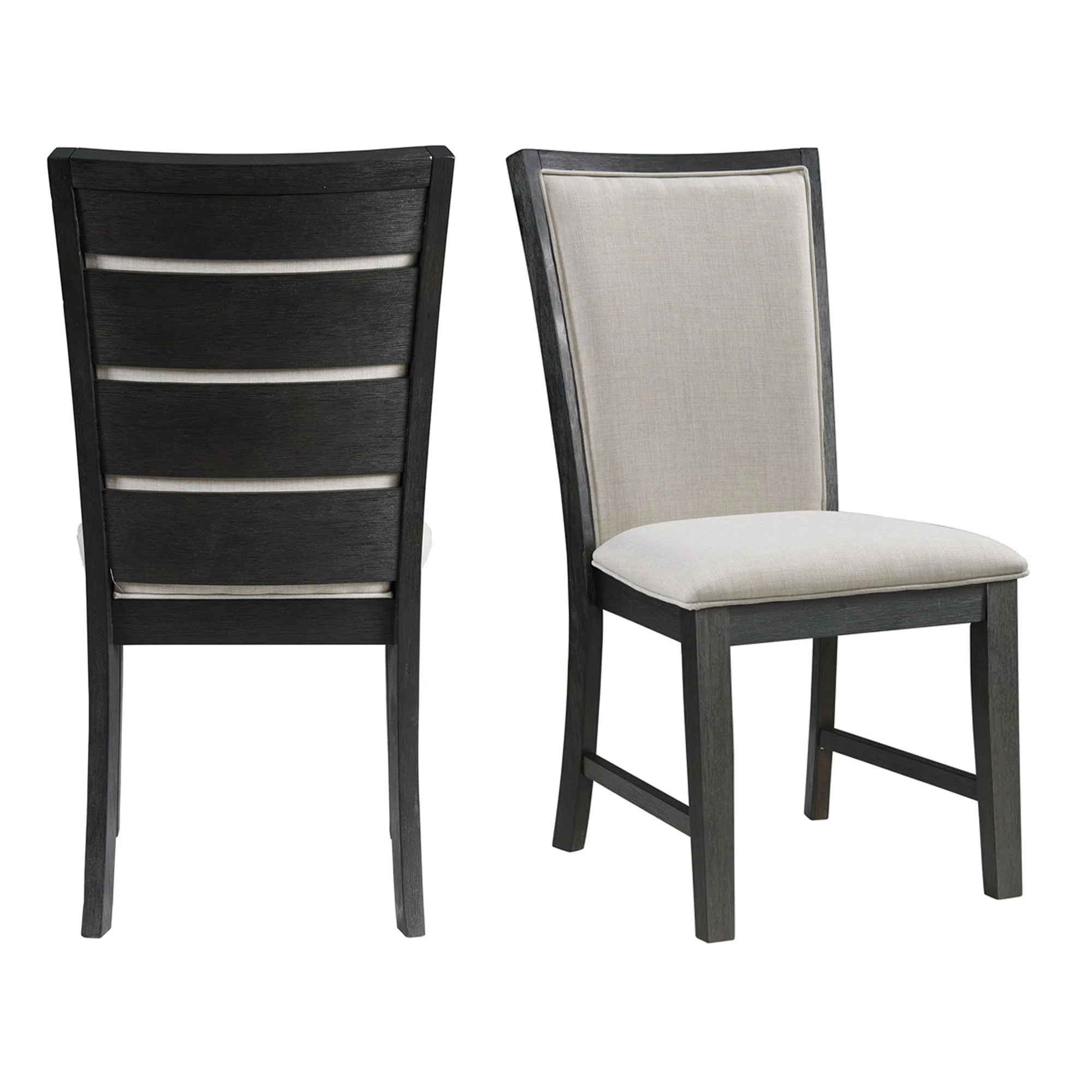Grady - Dining Slat Back Side Chair (Set of 2) - Black - Image 1
