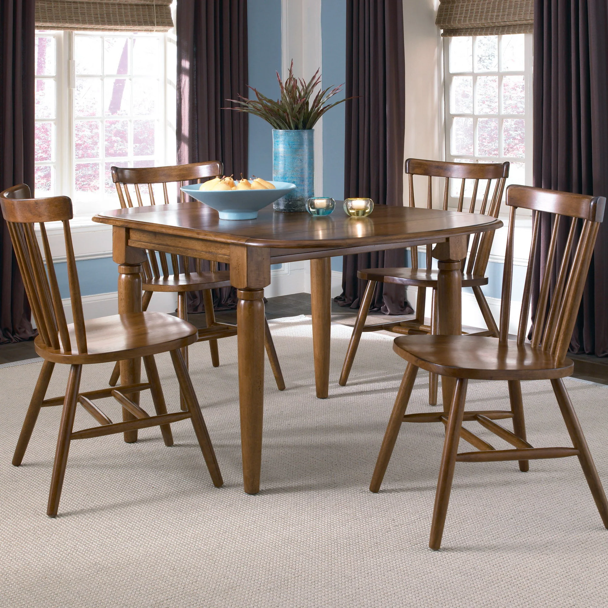 Creations - 5 Piece Drop Leaf Set - Dark Brown - Image 1