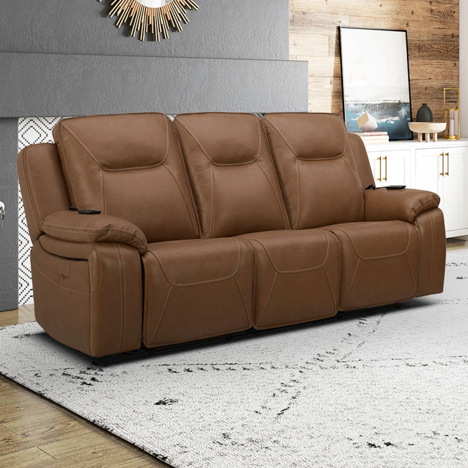 Callihan - Sofa P3 & ZW - York Butternut - Image 1