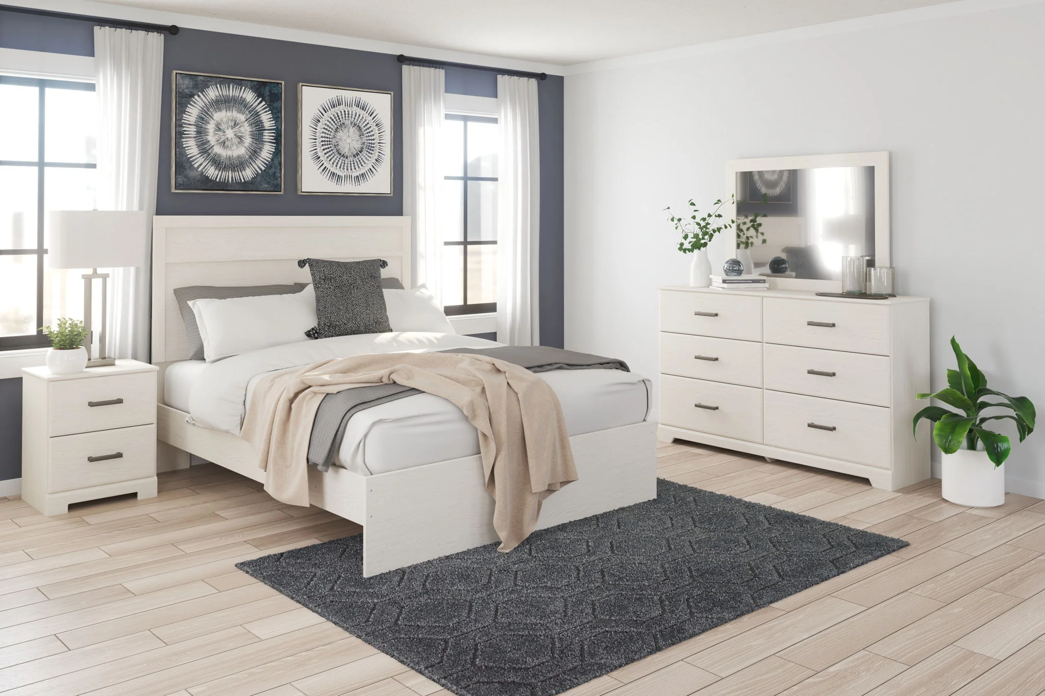 Stelsie - Dresser, Mirror - White - Image 3