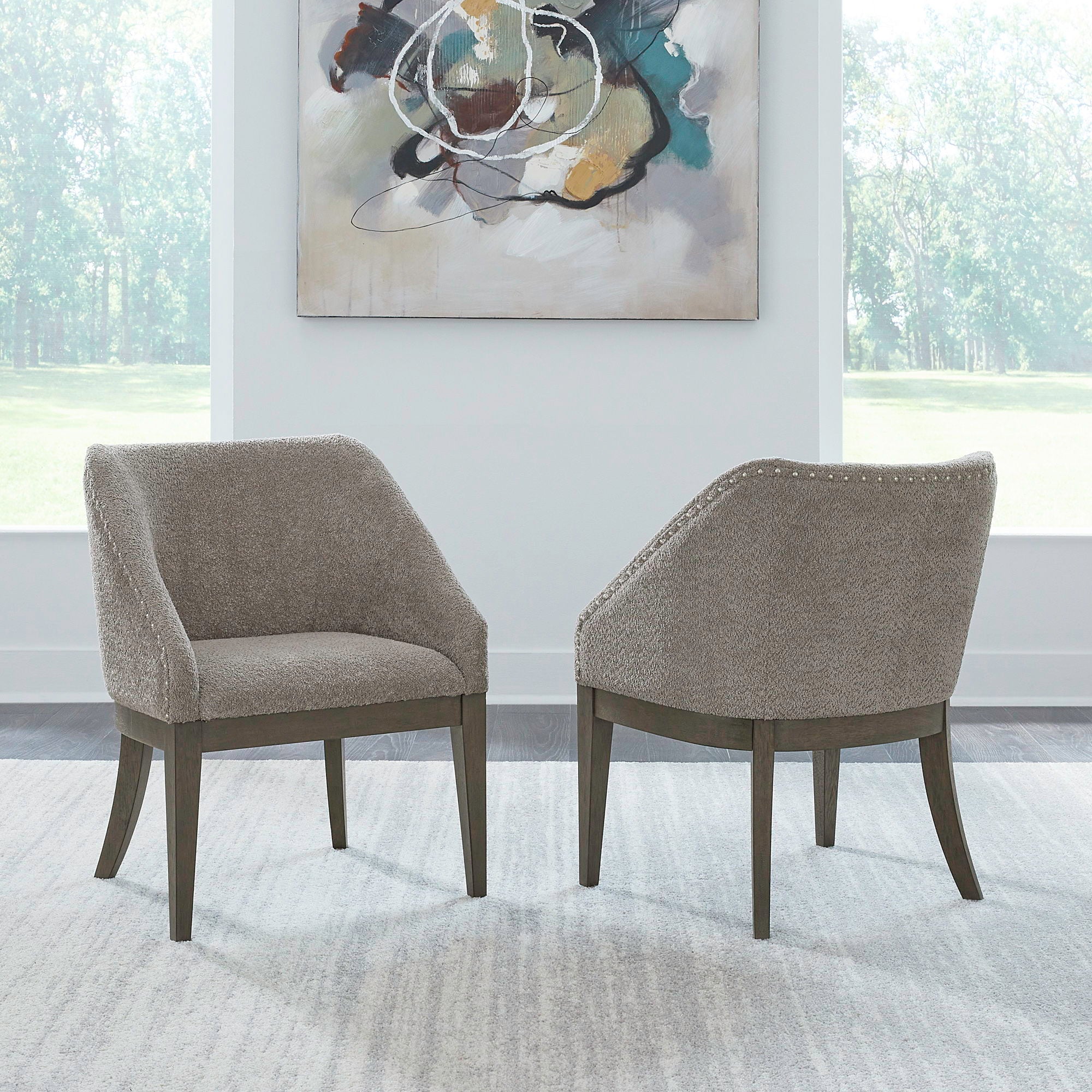 Cascade Falls - Upholstered Side Chair - Satin Espresso - Image 3