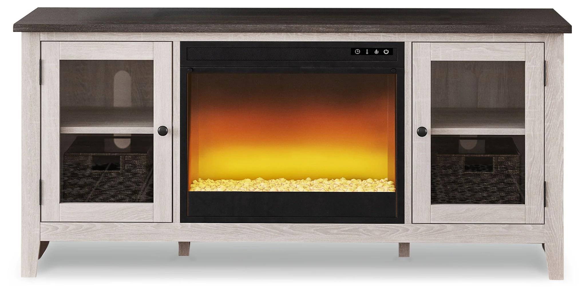 Dorrinson – TV Stand With Fireplace Insert