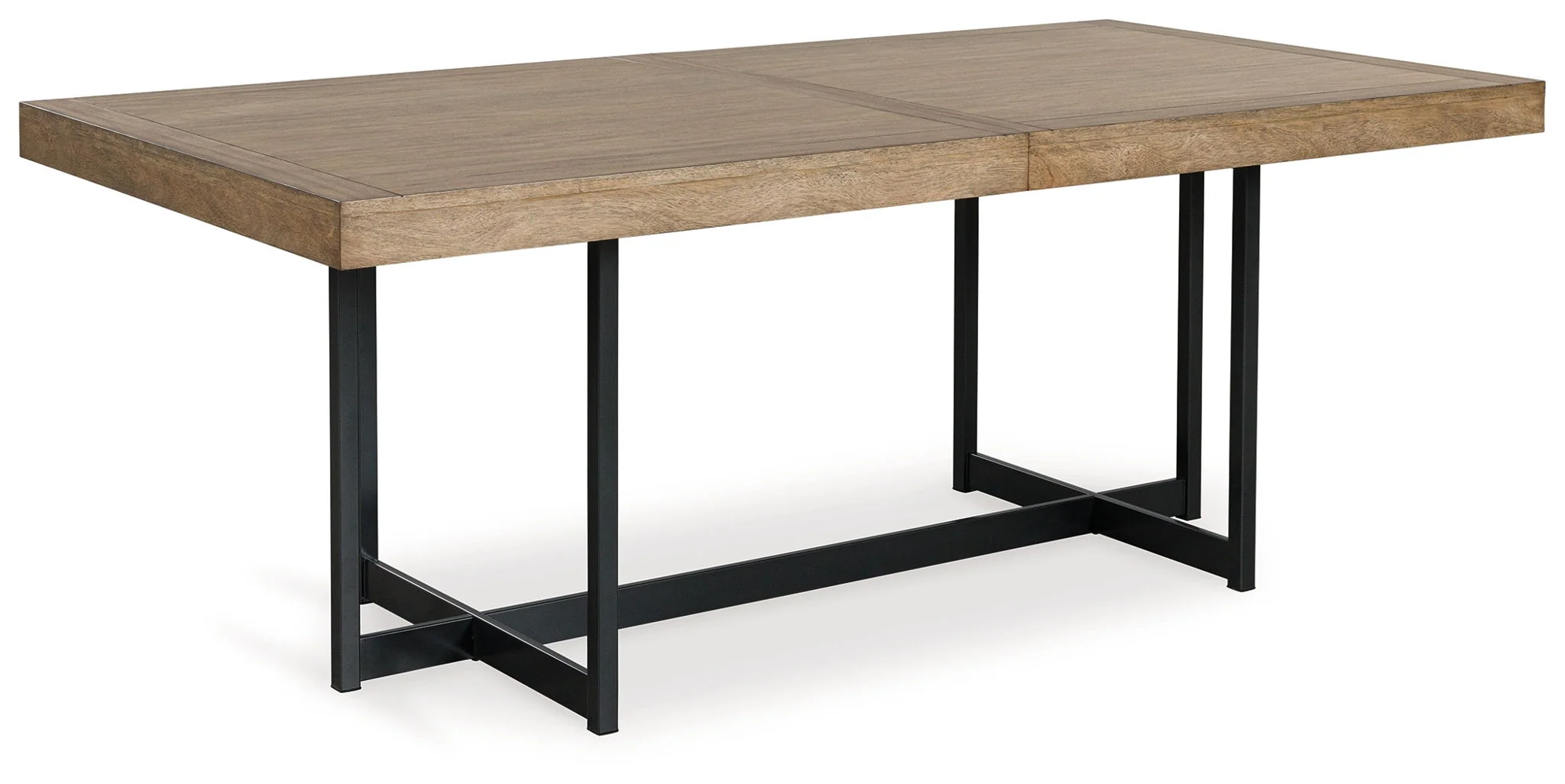 Tomtyn - Rectangular Dining Room Extension Table - Light Brown - Image 3