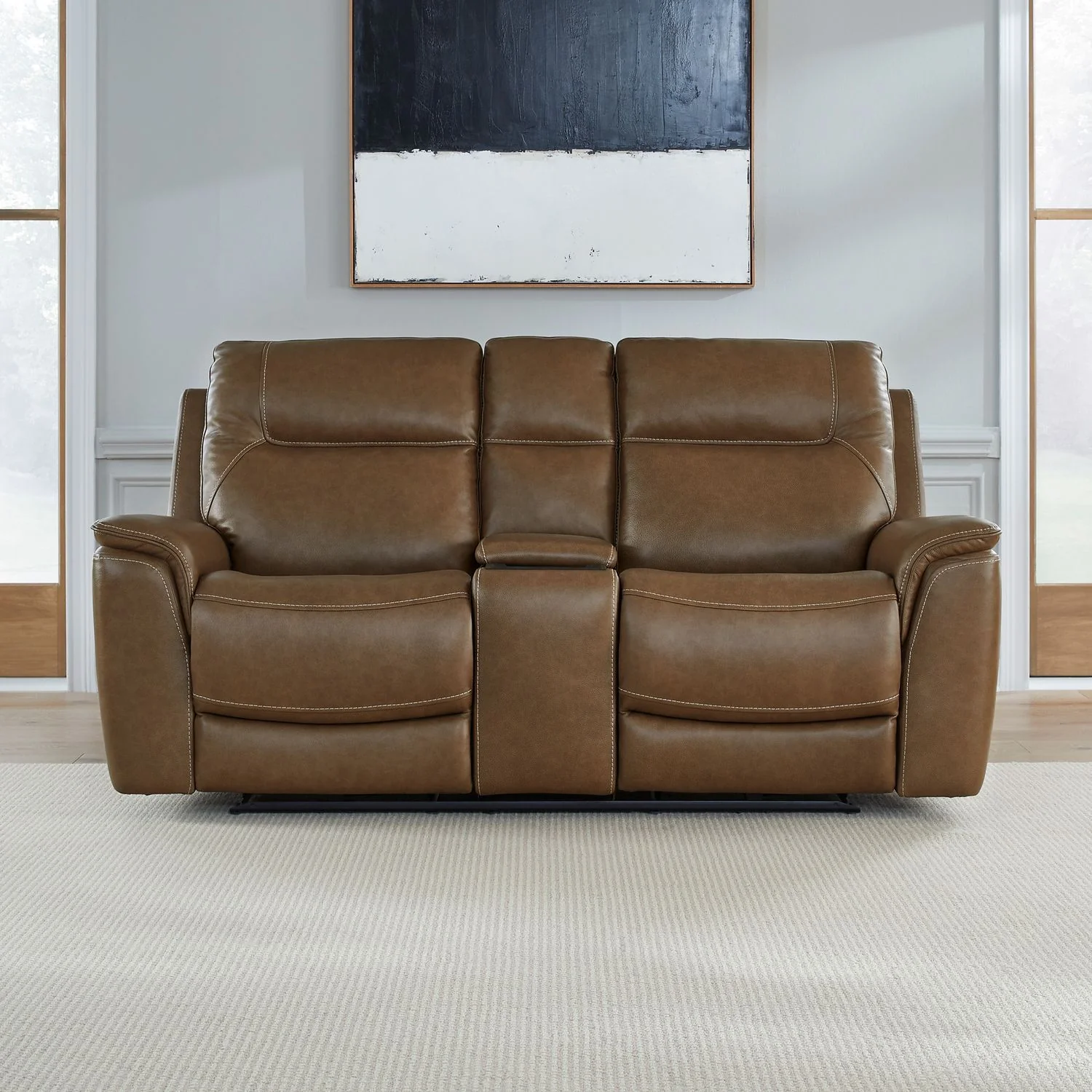 Collins – Loveseat With Console P3 & ZG – York Chestnut