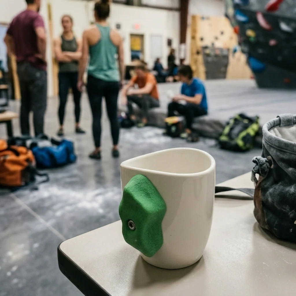Rock Climbing Grip Handmade Mug - Image 2