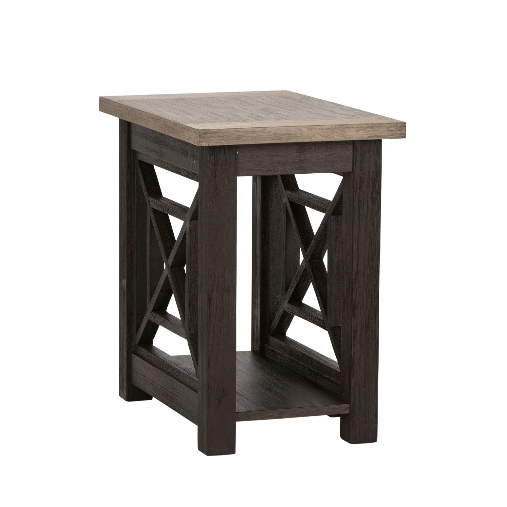 Heatherbrook - Chair Side Table - Charcoal & Ash - Image 1