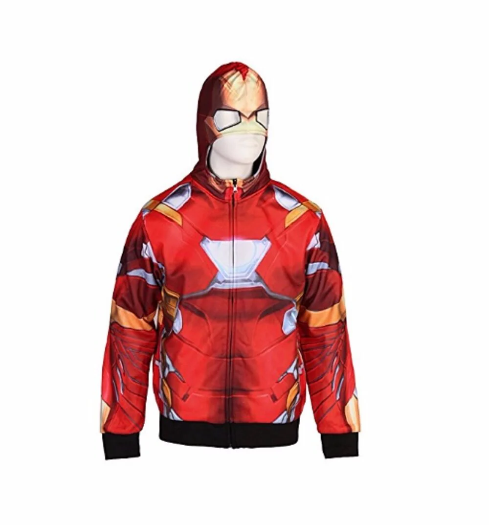 Captain America, Iron Man Civil War Reversible Hoodie Zip Up Hoodie - Image 1