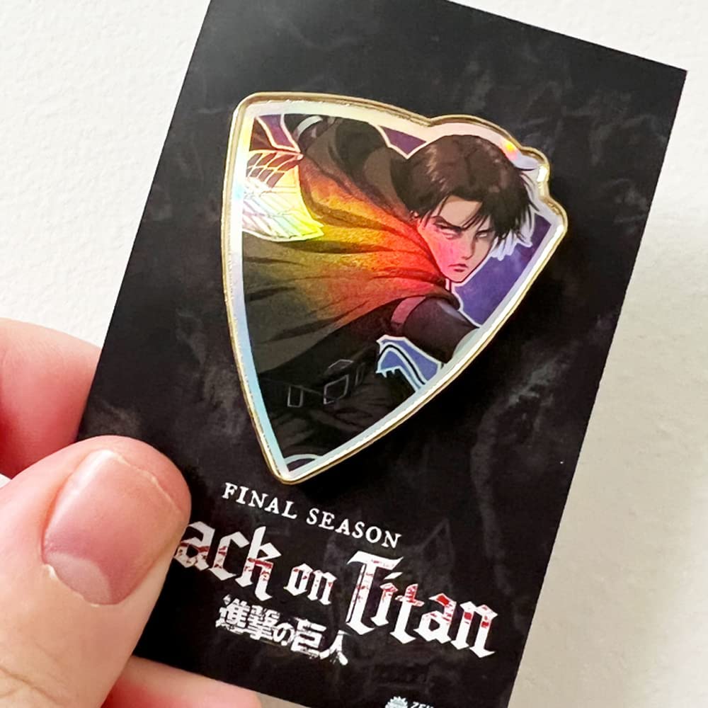 Captain Levi - Foil Shield Series - Attack on Titan Pin Zen Monkey Studios - Image 2