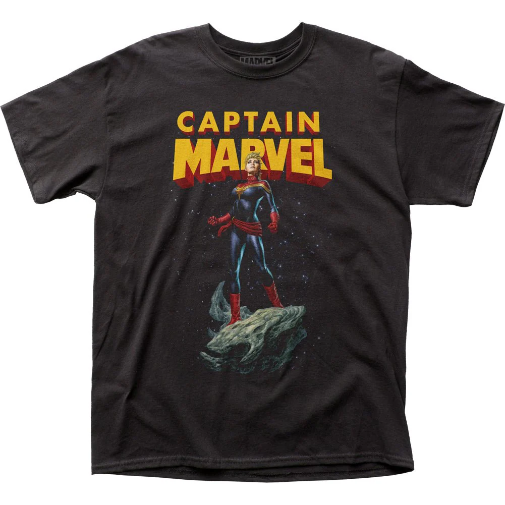 Captain Marvel Asteroid Marvel Comics Adult T-Shirt - Image 2