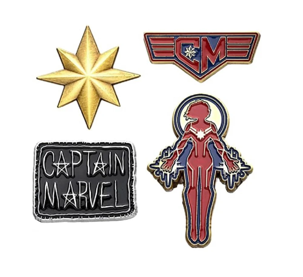 Captain Marvel – Marvel Comics Enamel Pin Set (4 piece)