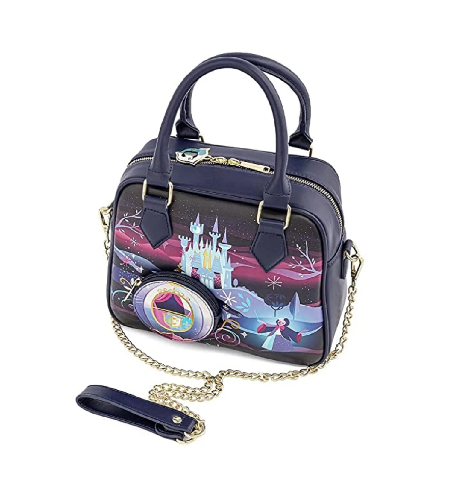 Loungefly Disney Cinderella Castle Series Chain Strap Crossbody Bag - Image 2