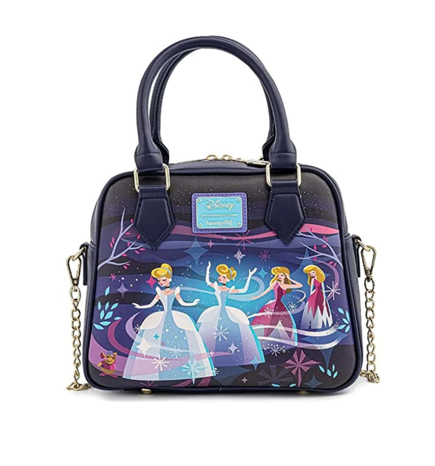 Loungefly Disney Cinderella Castle Series Chain Strap Crossbody Bag - Image 3