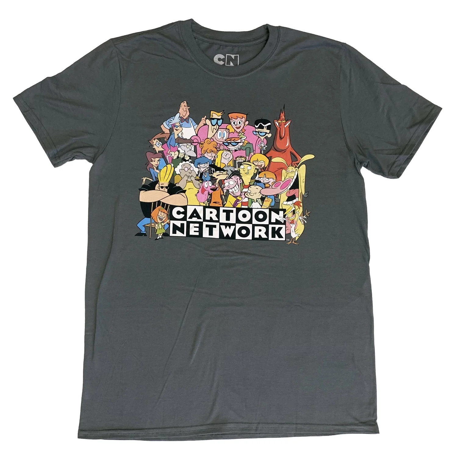 Catroon Network Collage With Logo Adult T-Shirt - Image 1