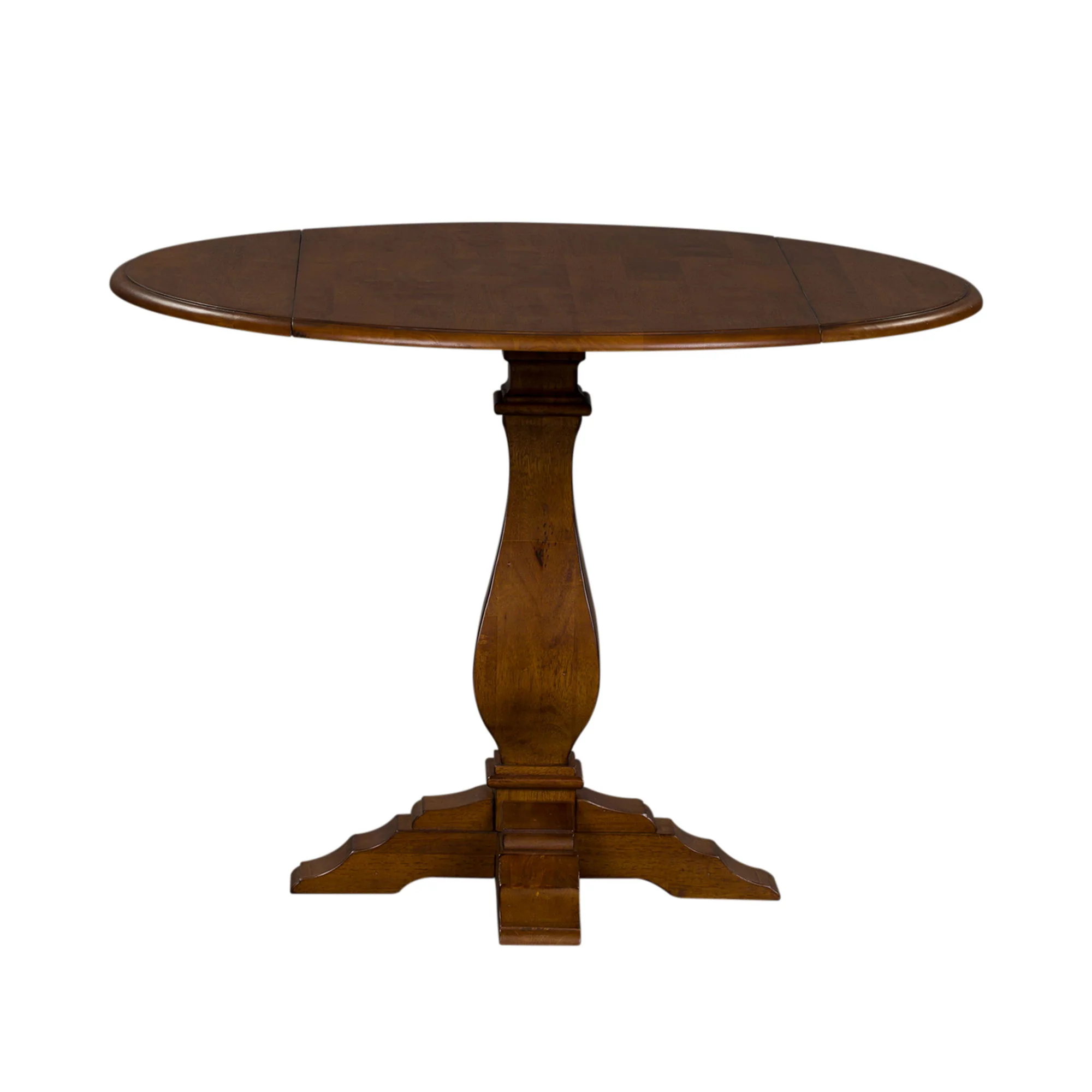 Creations - Round Drop Leaf Table - Dark Brown - Image 3