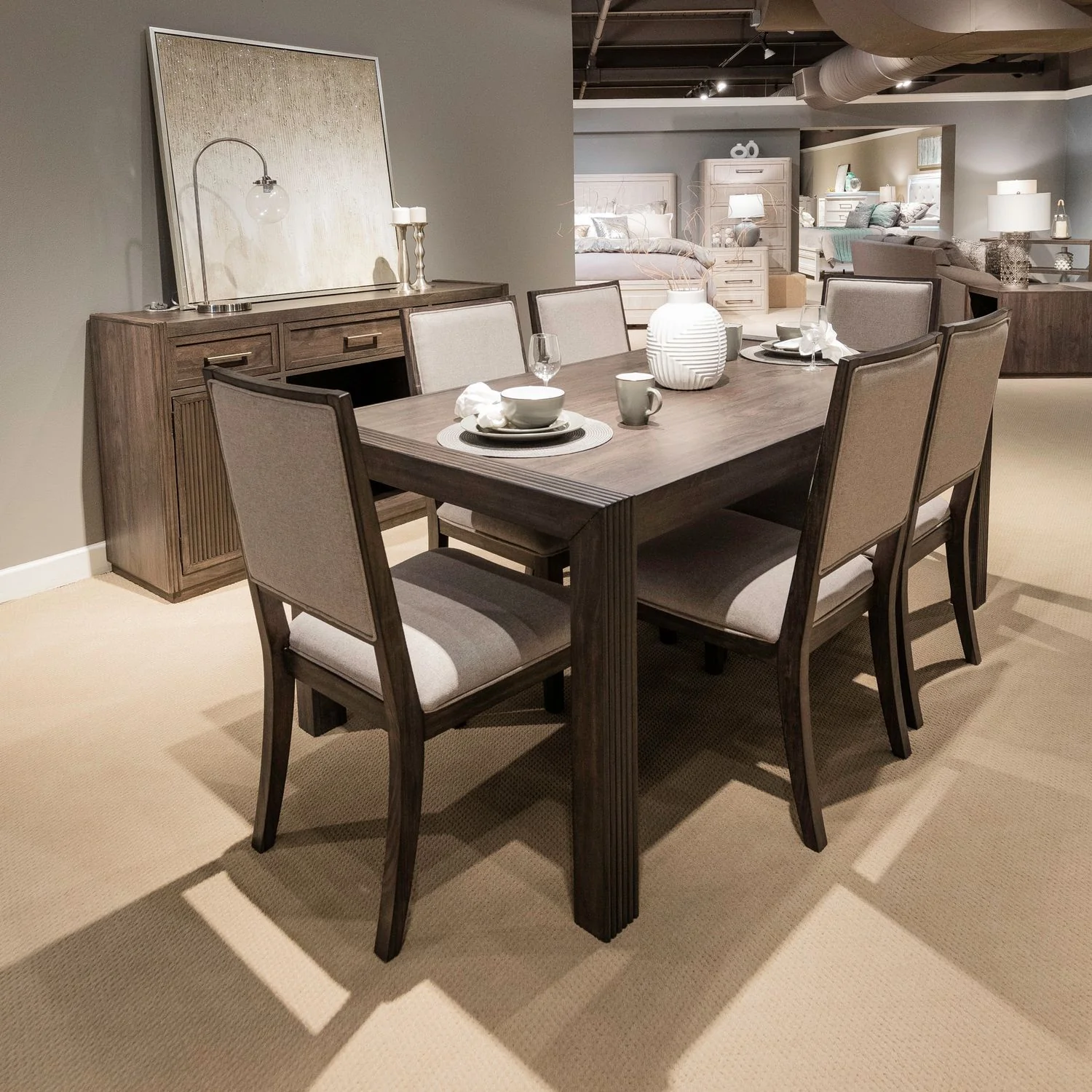 Modern Edge - Rectangular Table Set - Image 2