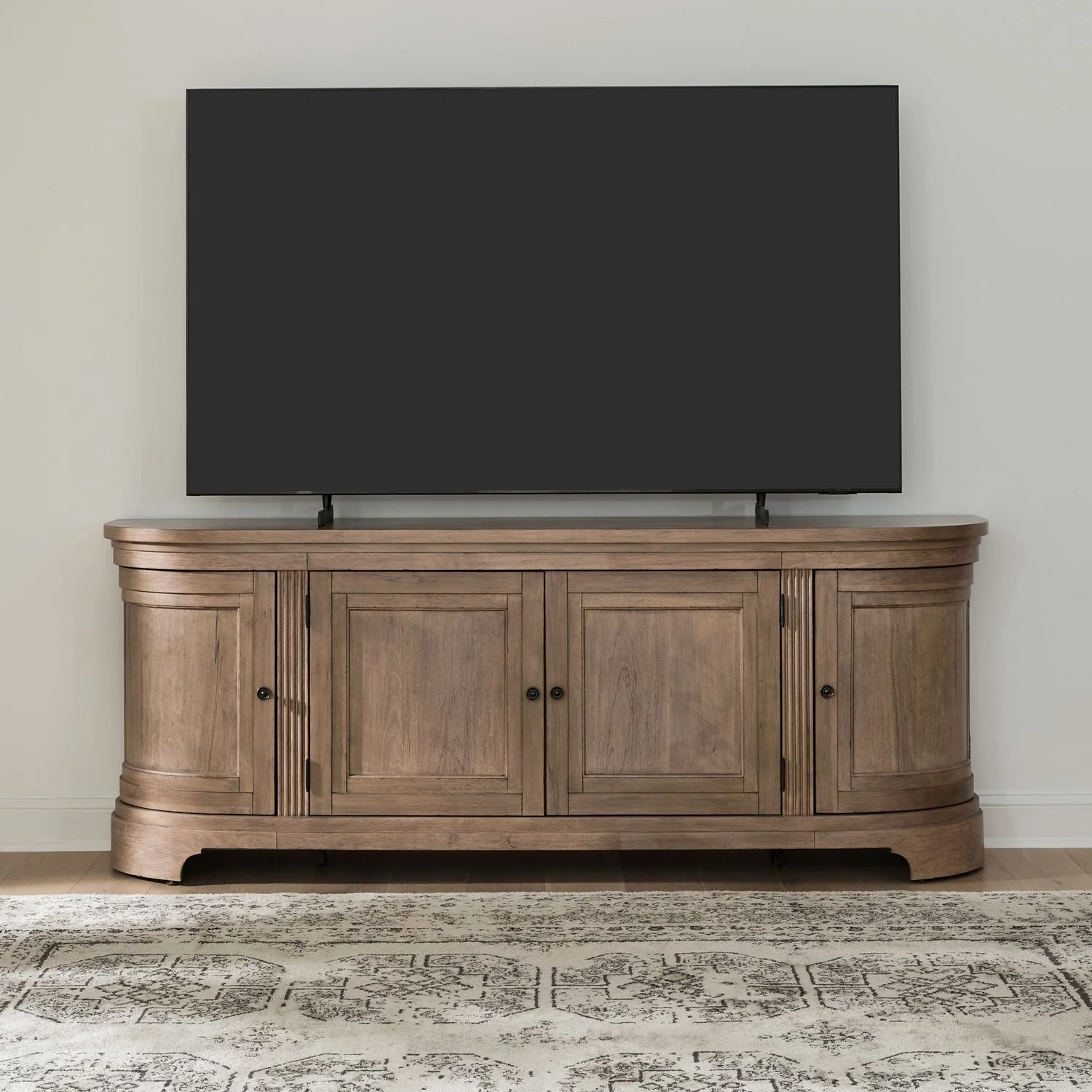 Haven Hills – 82” TV Console – Camel Beige