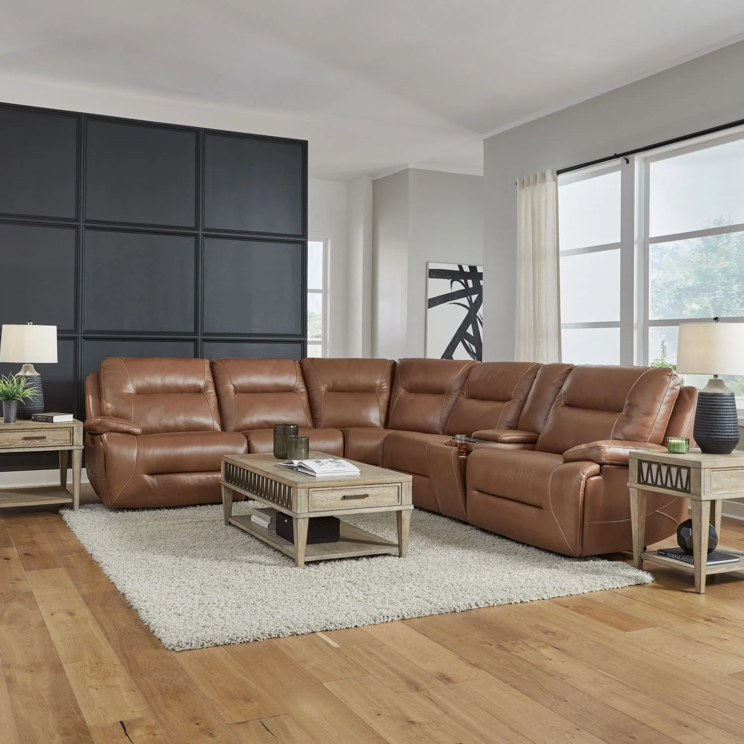 Cameron - 6 Piece Sectional - Dakota Saddle - Image 1