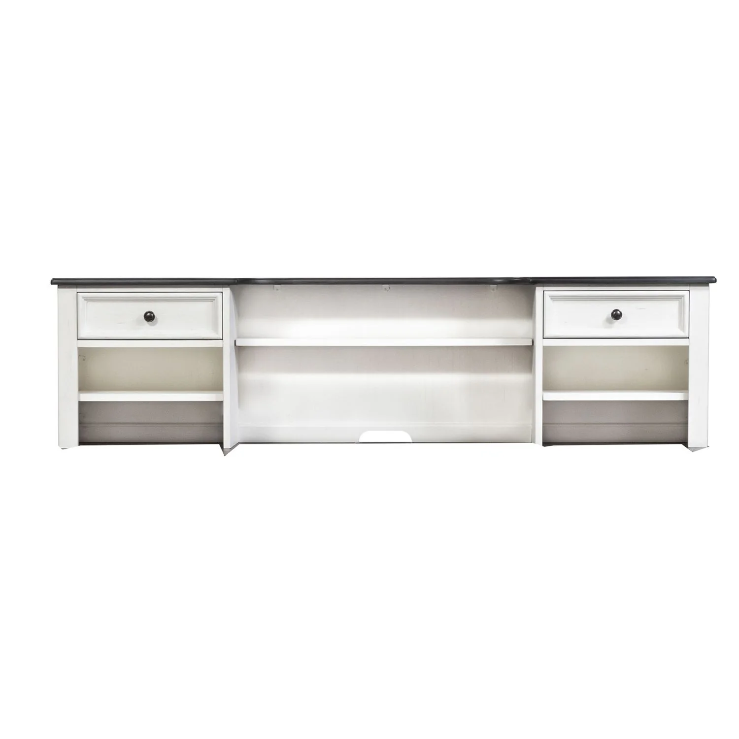 Allyson Park - Hutch - Wirebrushed White / Charcoal - Image 2