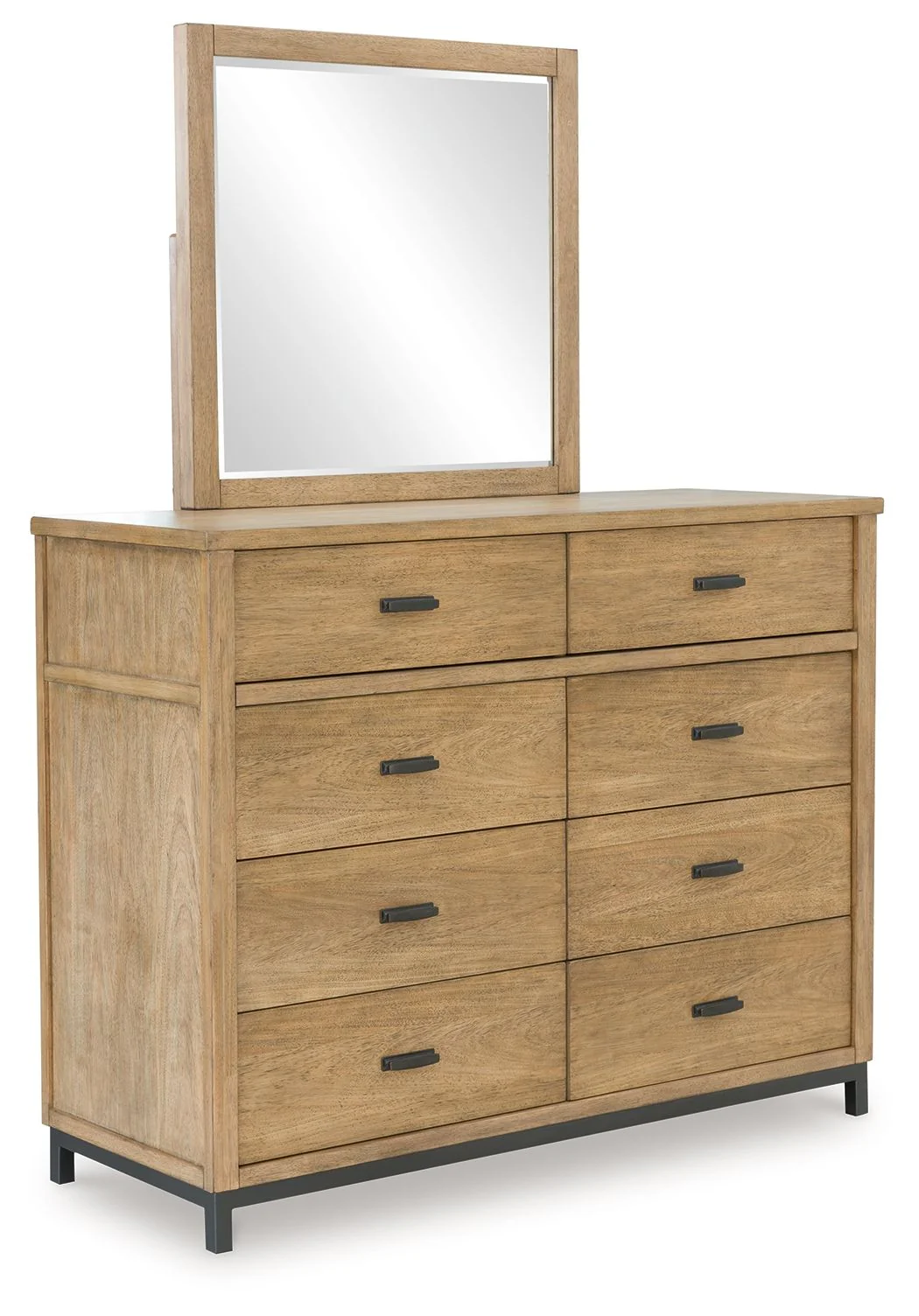 Tomtyn - Dresser And Mirror - Light Brown - Image 1