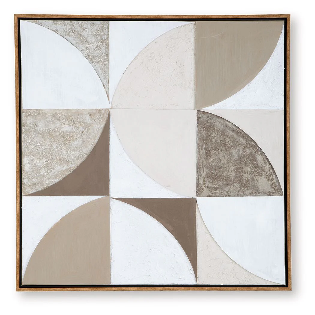 Harelman – Wall Art – Tan / Taupe / White