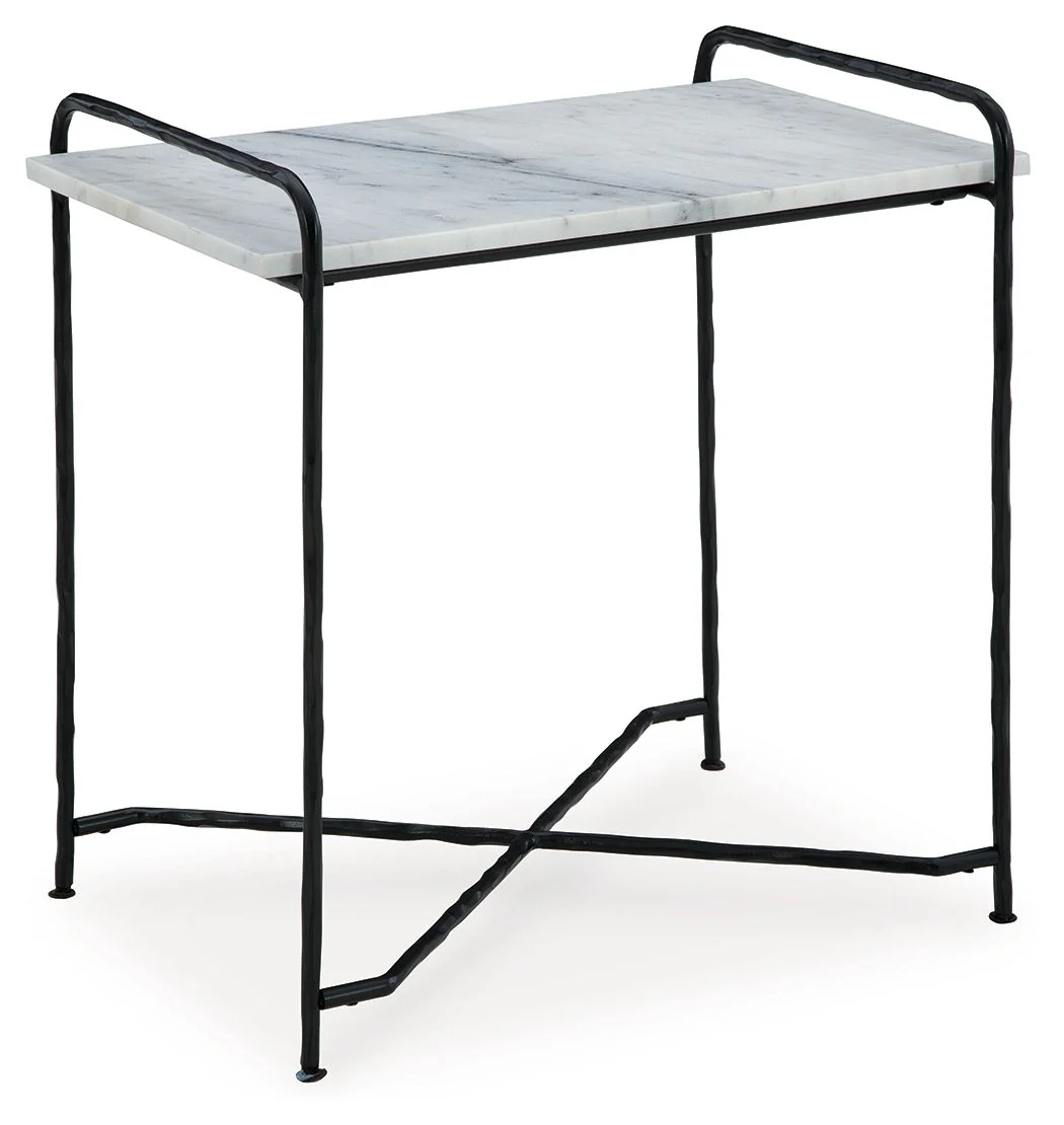 Ashber – Accent Table – White / Black