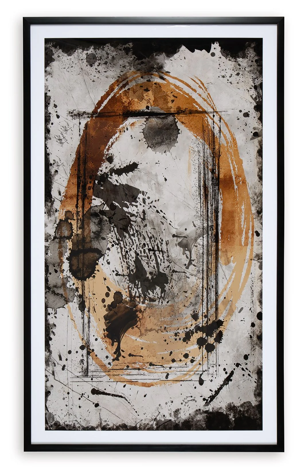 Clefting - Wall Art - Black / Caramel / Tan - Image 3
