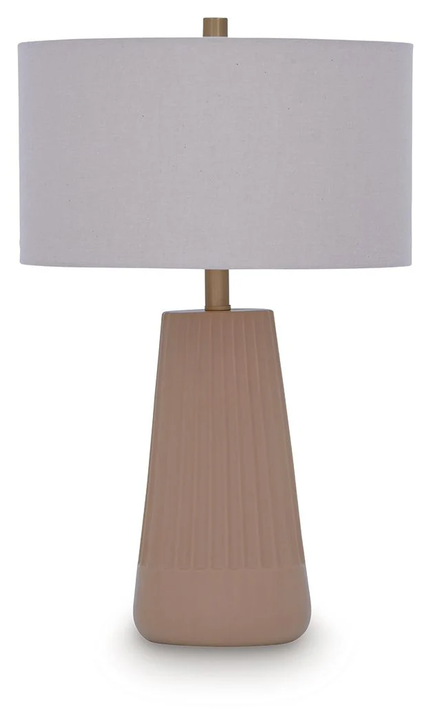 Dellner - Ceramic Table Lamp - Mocha - Image 1