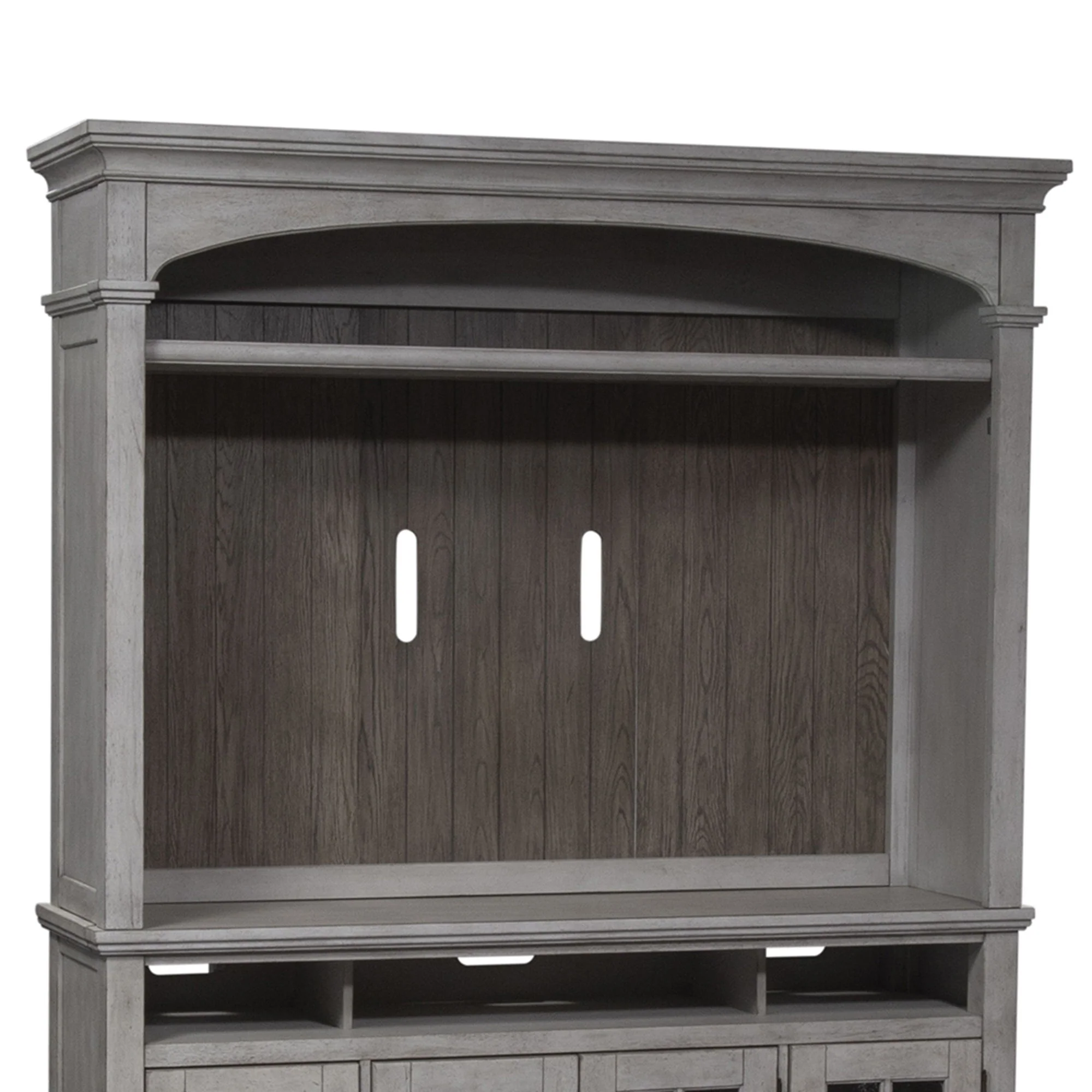 Heartland - Entertainment Hutch - Antique White / Tobacco Tops - Image 3