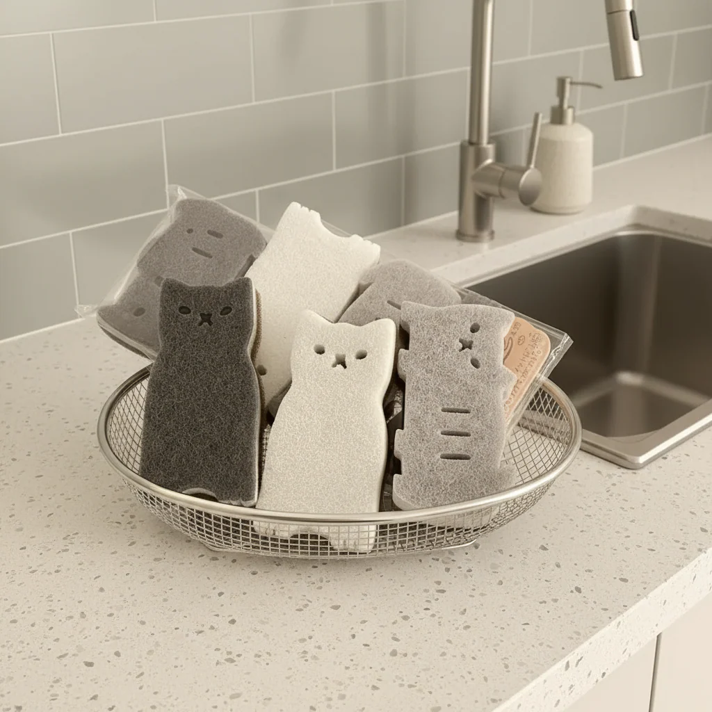 Mini Cat Multi-Purpose Cleaning Sponge - Image 3