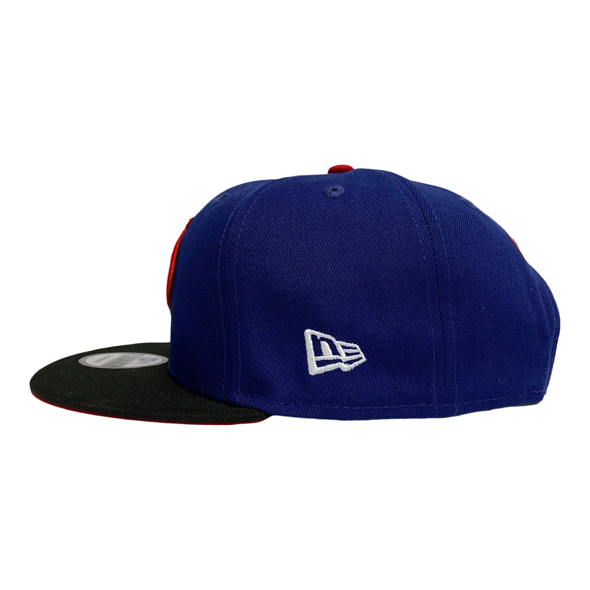 New Era 9FIFTY G.I. Joe Cobra Logo Snapback Hat Cap Royal Black Red - Image 3